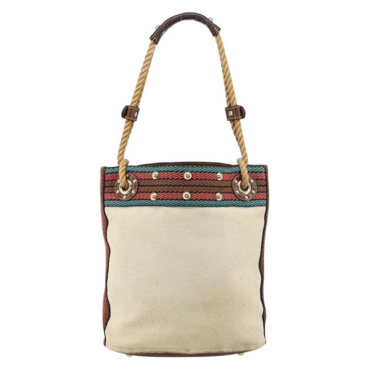 Gucci Gucci Vintage Bamboo Shoulder Bag Canvas Size ONE SIZE - 2 Thumbnail