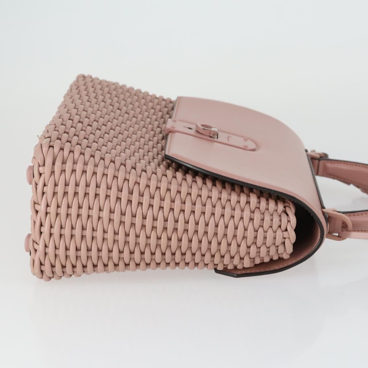 Salvatore Ferragamo Salvatore Ferragamo Boxyz Top Handle Woven Leather Size ONE SIZE - 3 Thumbnail