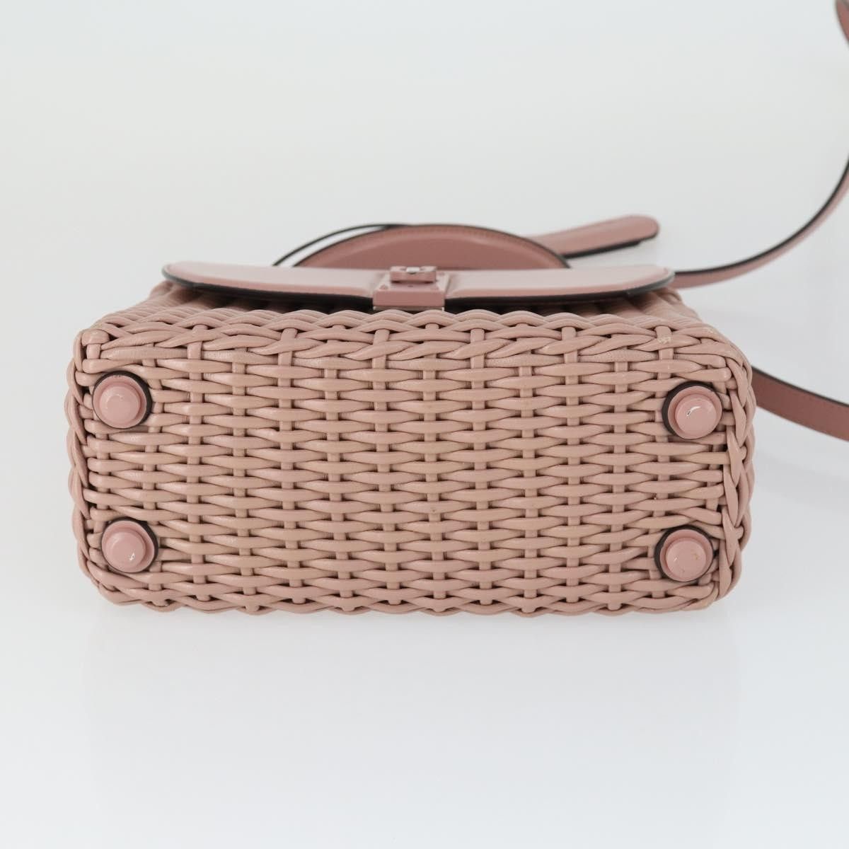 Salvatore Ferragamo Salvatore Ferragamo Boxyz Top Handle Woven Leather Size ONE SIZE - 15 Thumbnail