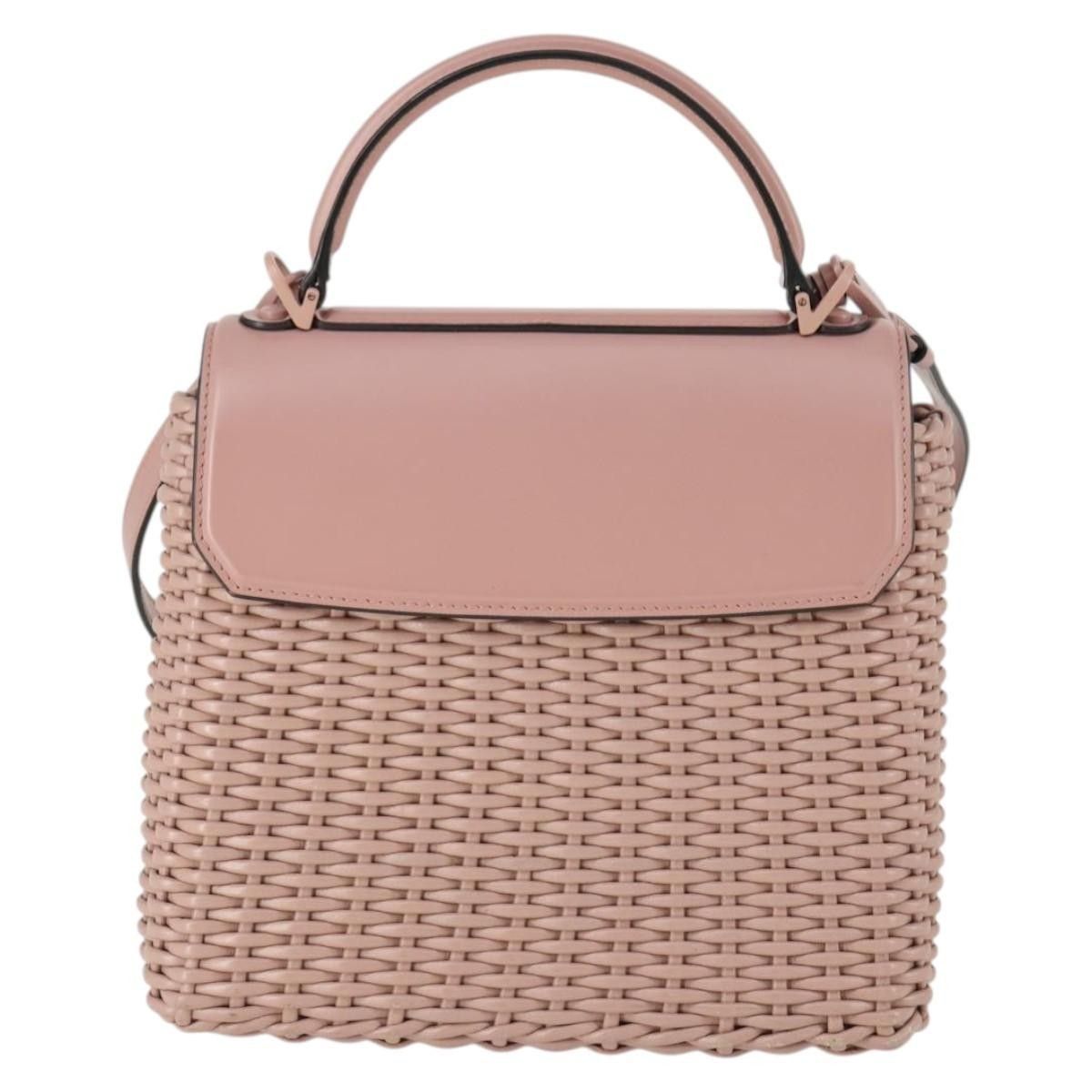 Salvatore Ferragamo Salvatore Ferragamo Boxyz Top Handle Woven Leather Size ONE SIZE - 2 Thumbnail