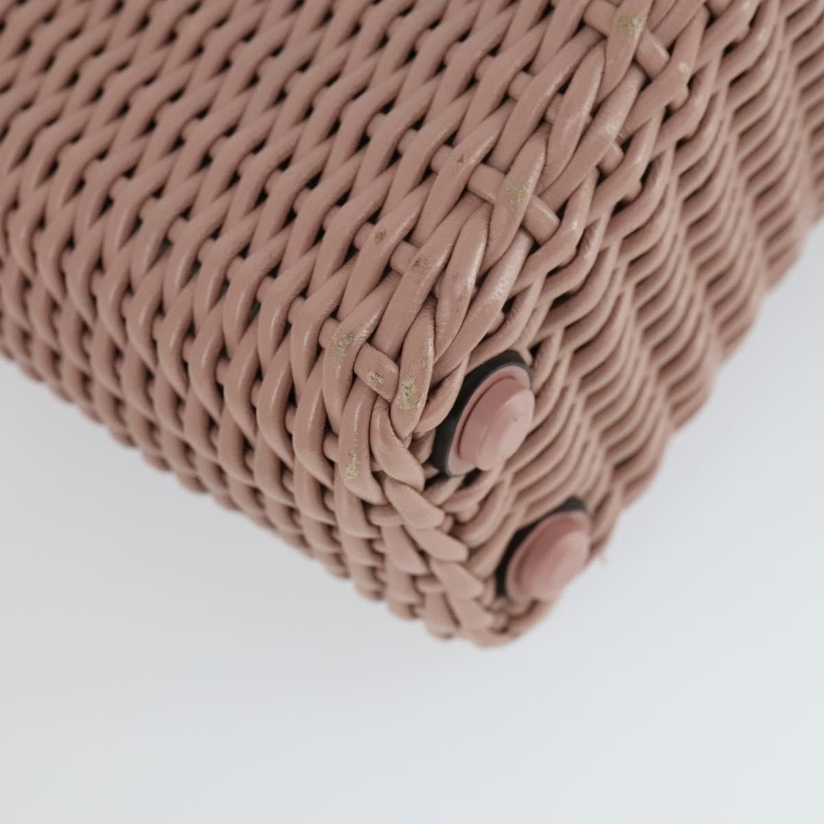 Salvatore Ferragamo Salvatore Ferragamo Boxyz Top Handle Woven Leather Size ONE SIZE - 10 Thumbnail