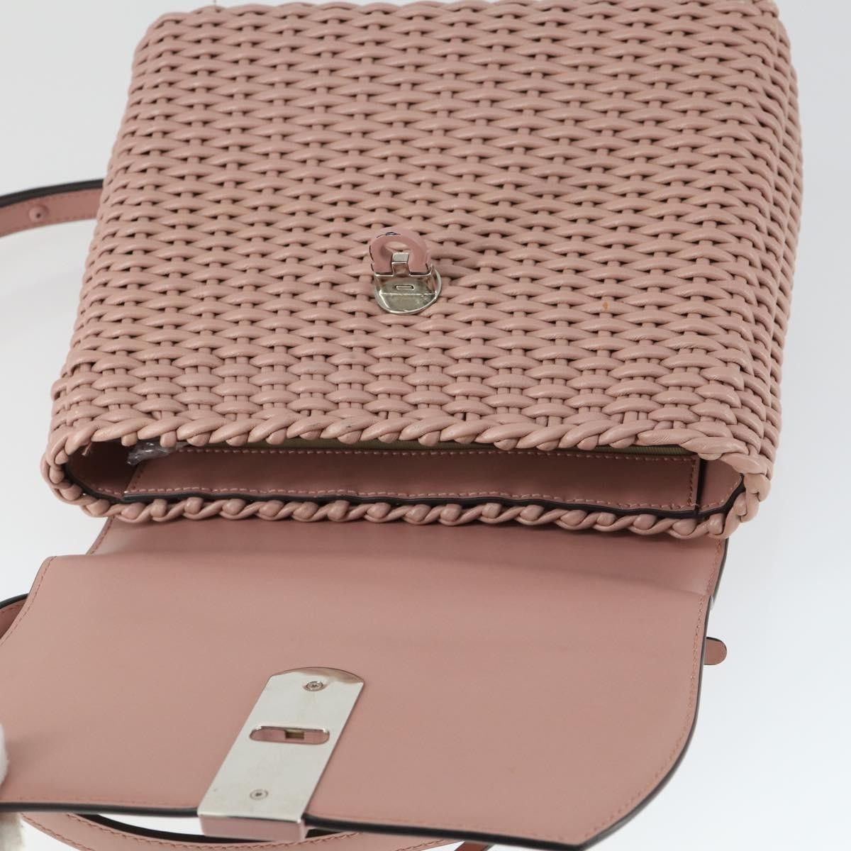 Salvatore Ferragamo Salvatore Ferragamo Boxyz Top Handle Woven Leather Size ONE SIZE - 22 Thumbnail