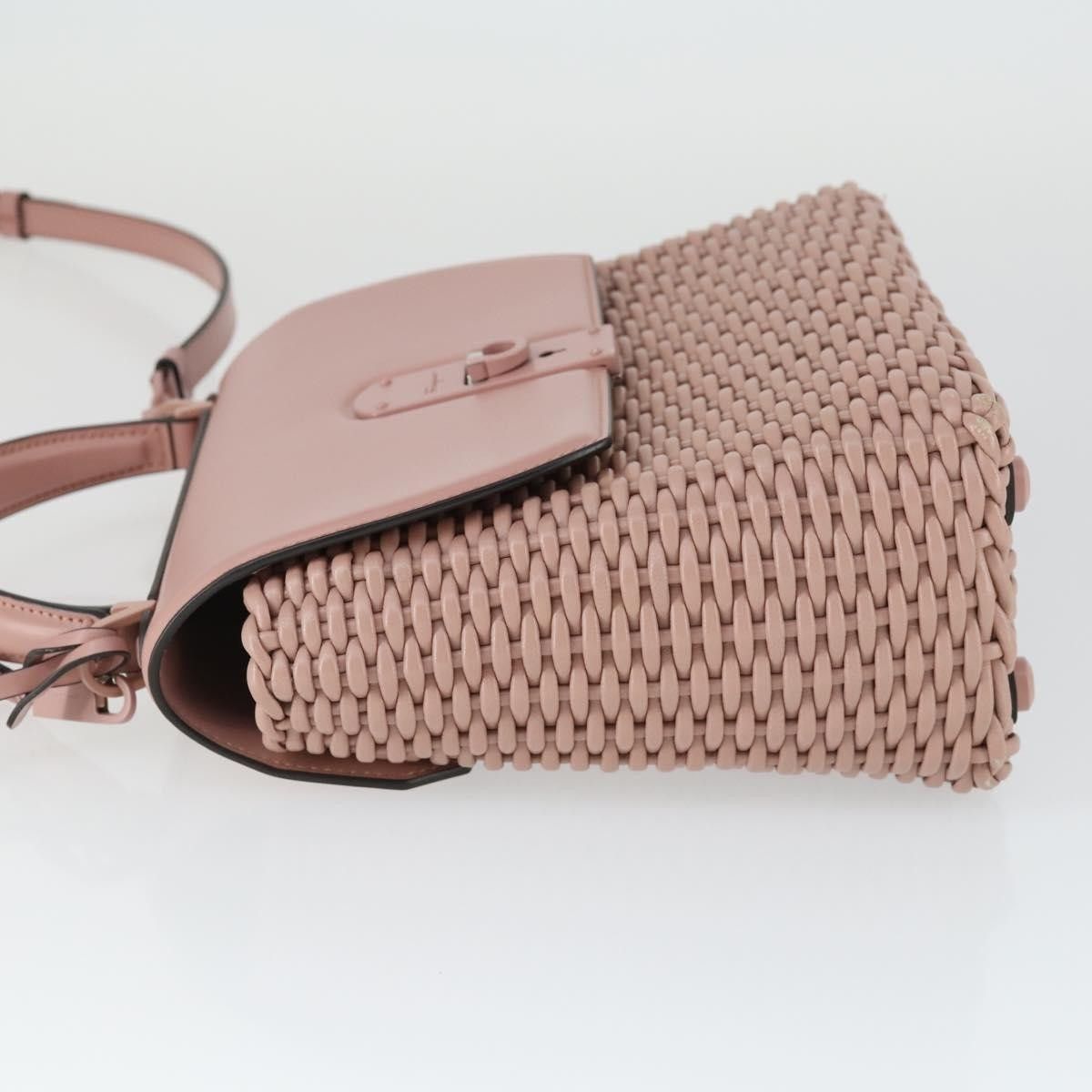 Salvatore Ferragamo Salvatore Ferragamo Boxyz Top Handle Woven Leather Size ONE SIZE - 4 Thumbnail