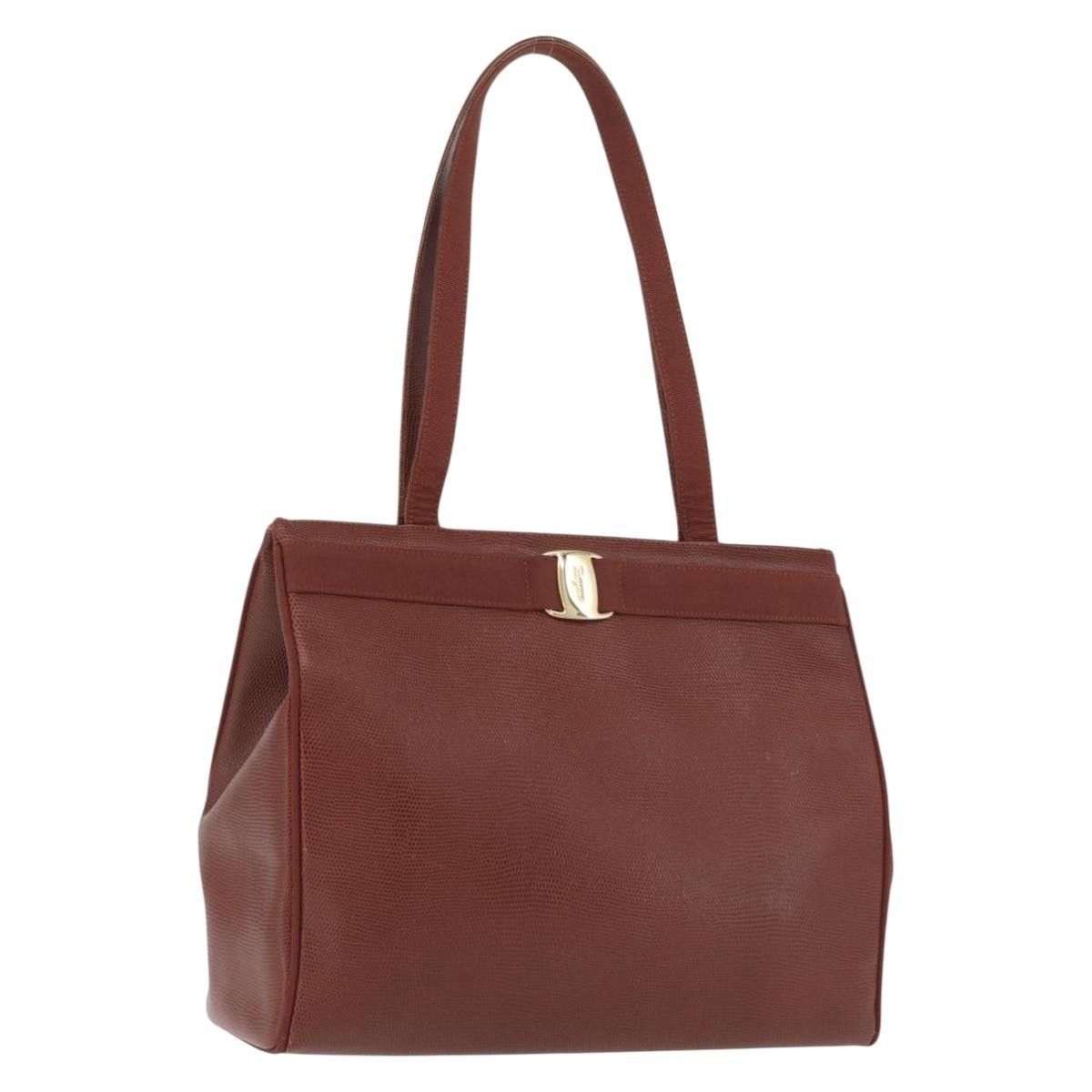 Salvatore Ferragamo Salvatore Ferragamo Vala tote Embossed Leather Size ONE SIZE - 19 Thumbnail