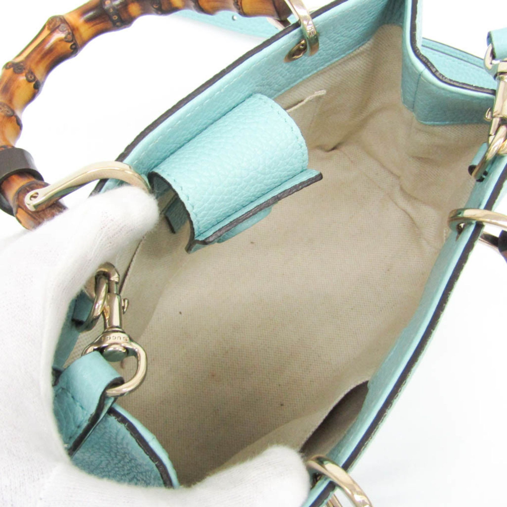 Gucci Gucci Bamboo Shopper Tote Leather Size ONE SIZE - 3 Thumbnail