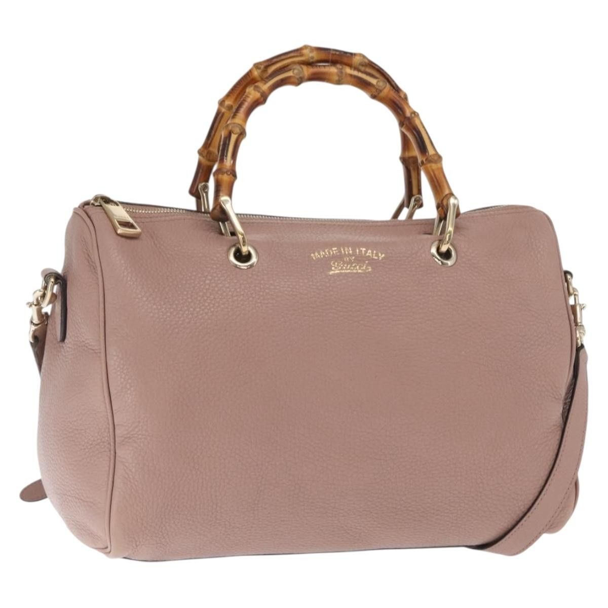 Gucci Gucci Bamboo Shopper Tote Leather Size ONE SIZE - 14 Thumbnail