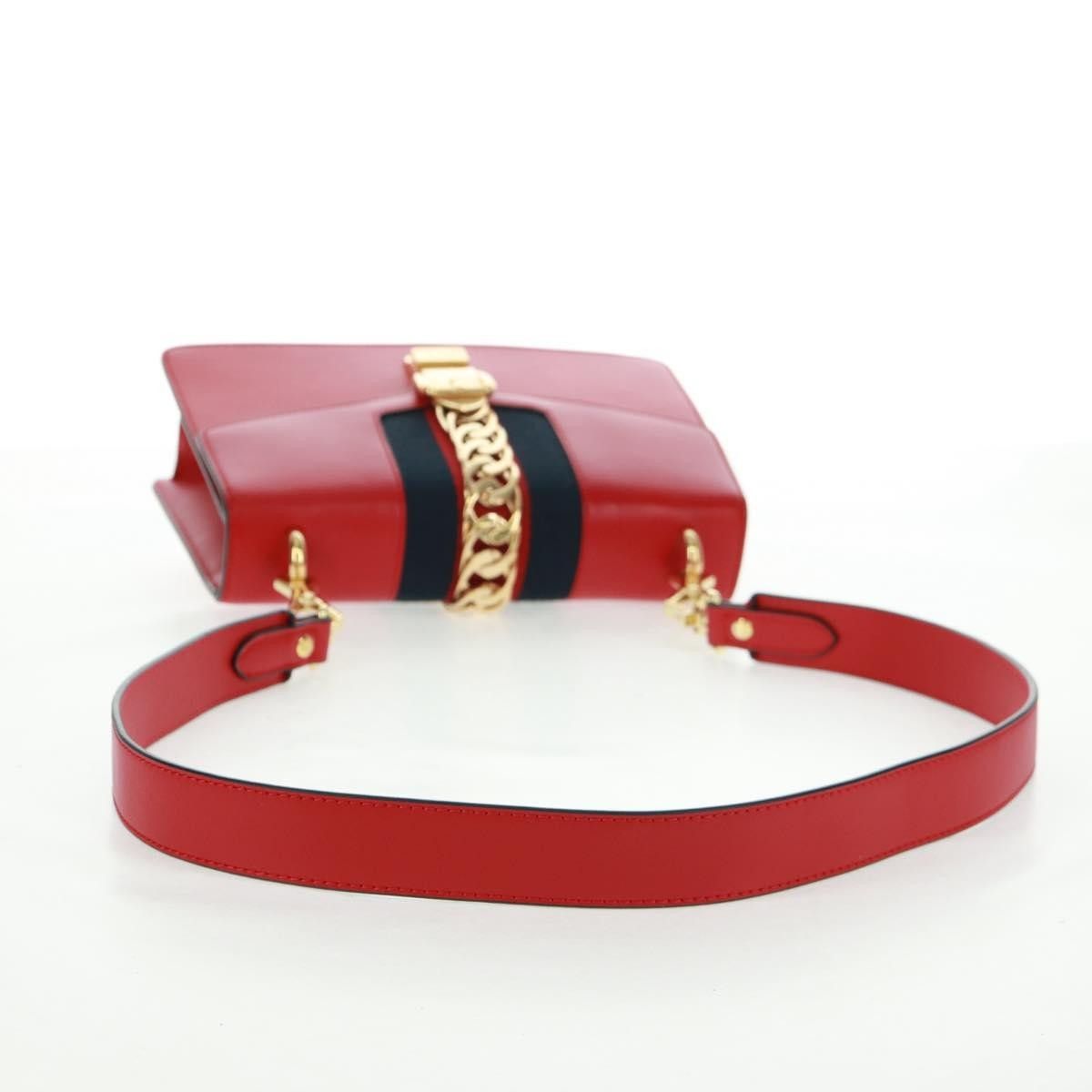 Gucci Gucci Sylvie Shoulder Bag Leather Size ONE SIZE - 8 Thumbnail
