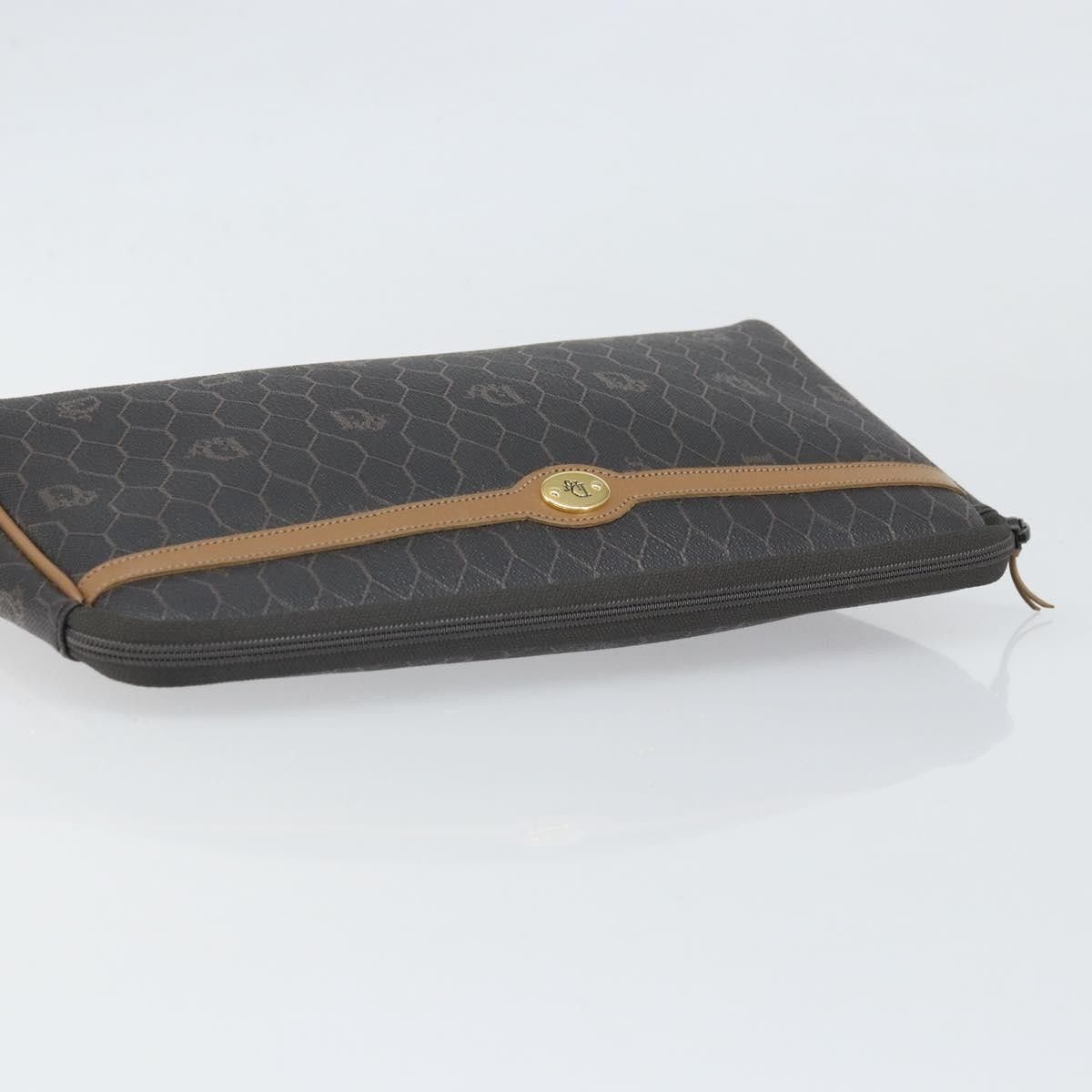 Dior Christian Dior Vintage Honeycomb Zip Pouch Canvas and Leather Size ONE SIZE - 10 Thumbnail