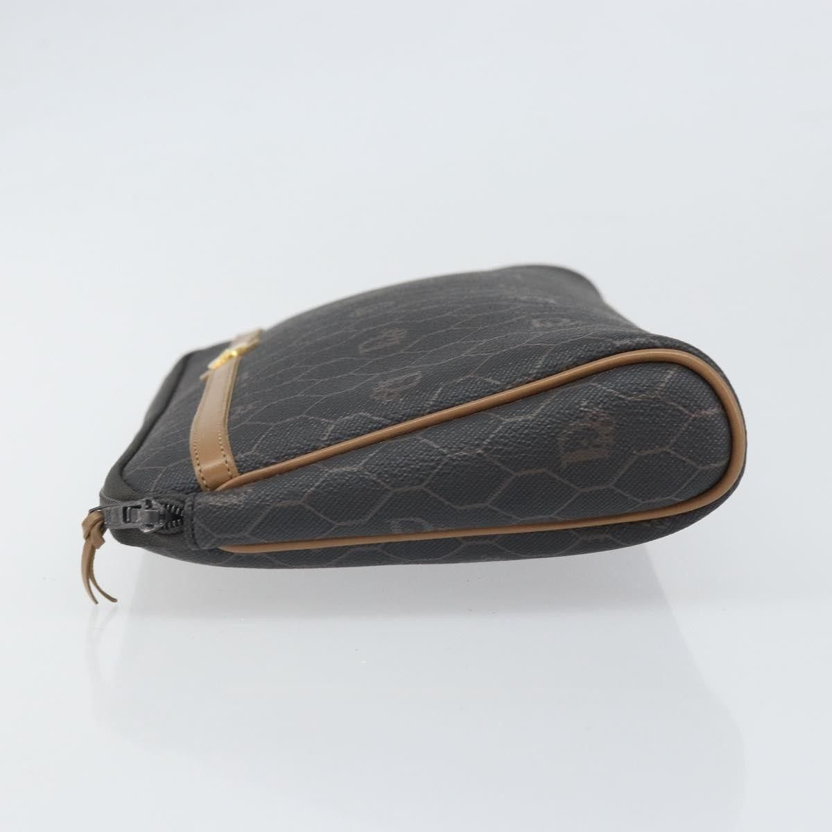 Dior Christian Dior Vintage Honeycomb Zip Pouch Canvas and Leather Size ONE SIZE - 4 Thumbnail