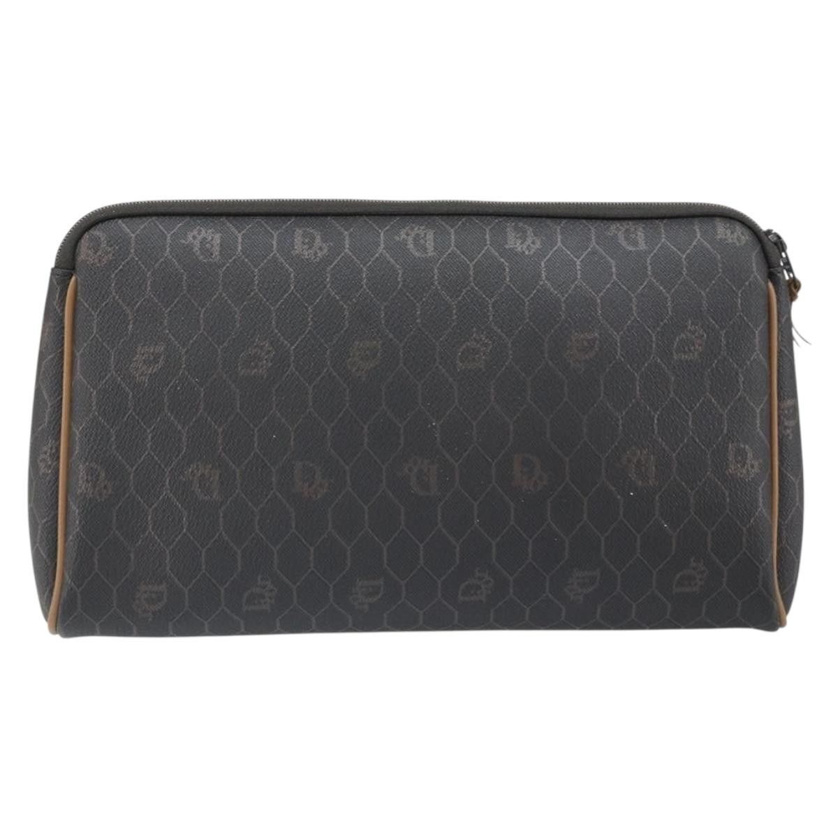 Dior Christian Dior Vintage Honeycomb Zip Pouch Canvas and Leather Size ONE SIZE - 2 Thumbnail