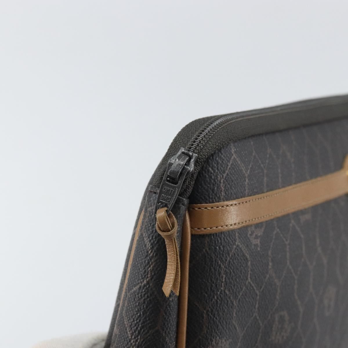Dior Christian Dior Vintage Honeycomb Zip Pouch Canvas and Leather Size ONE SIZE - 15 Thumbnail