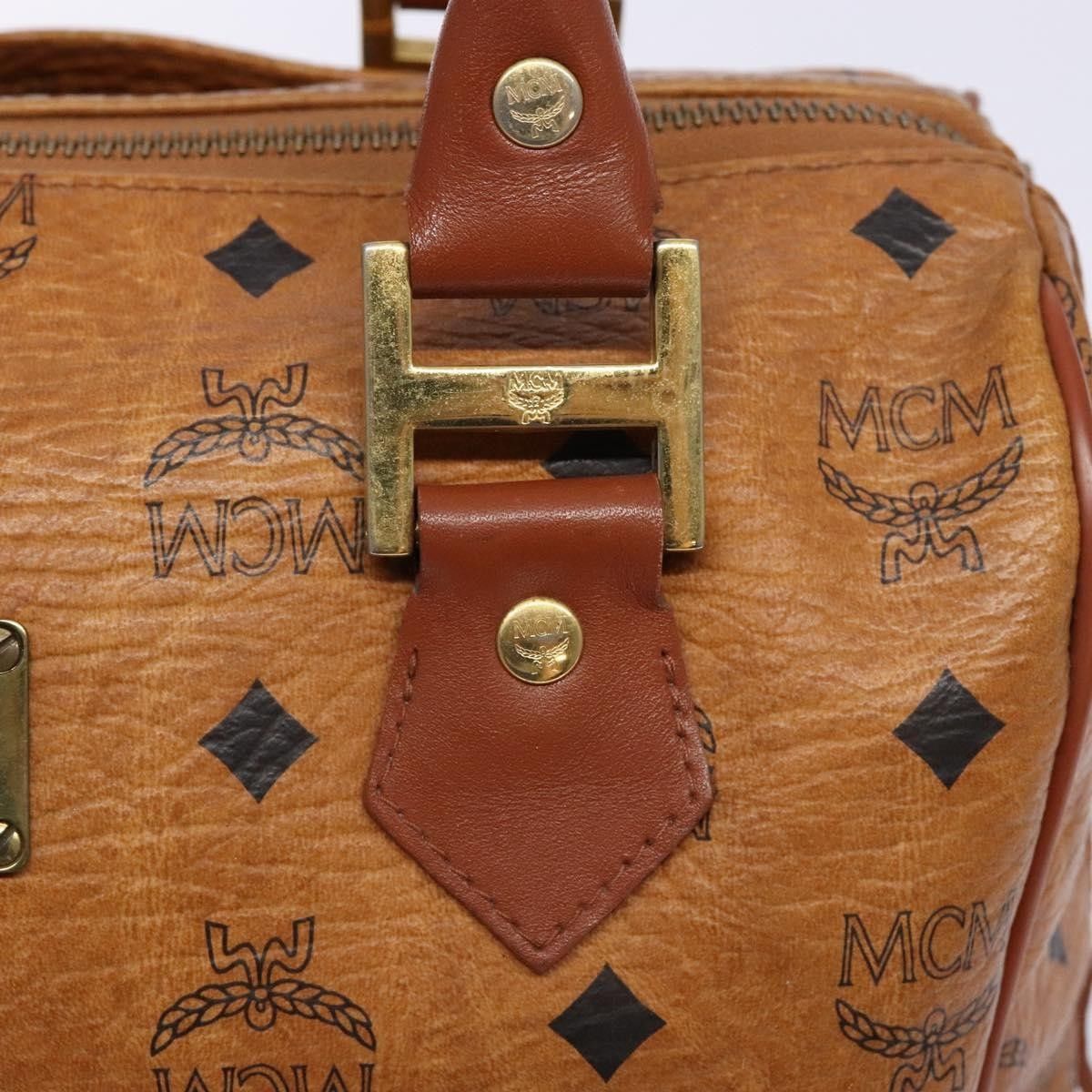 MCM MCM Visetos logogramme Handbag Canvas and Leather Size ONE SIZE - 18 Thumbnail