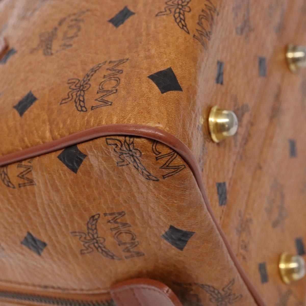 MCM MCM Visetos logogramme Handbag Canvas and Leather Size ONE SIZE - 11 Thumbnail