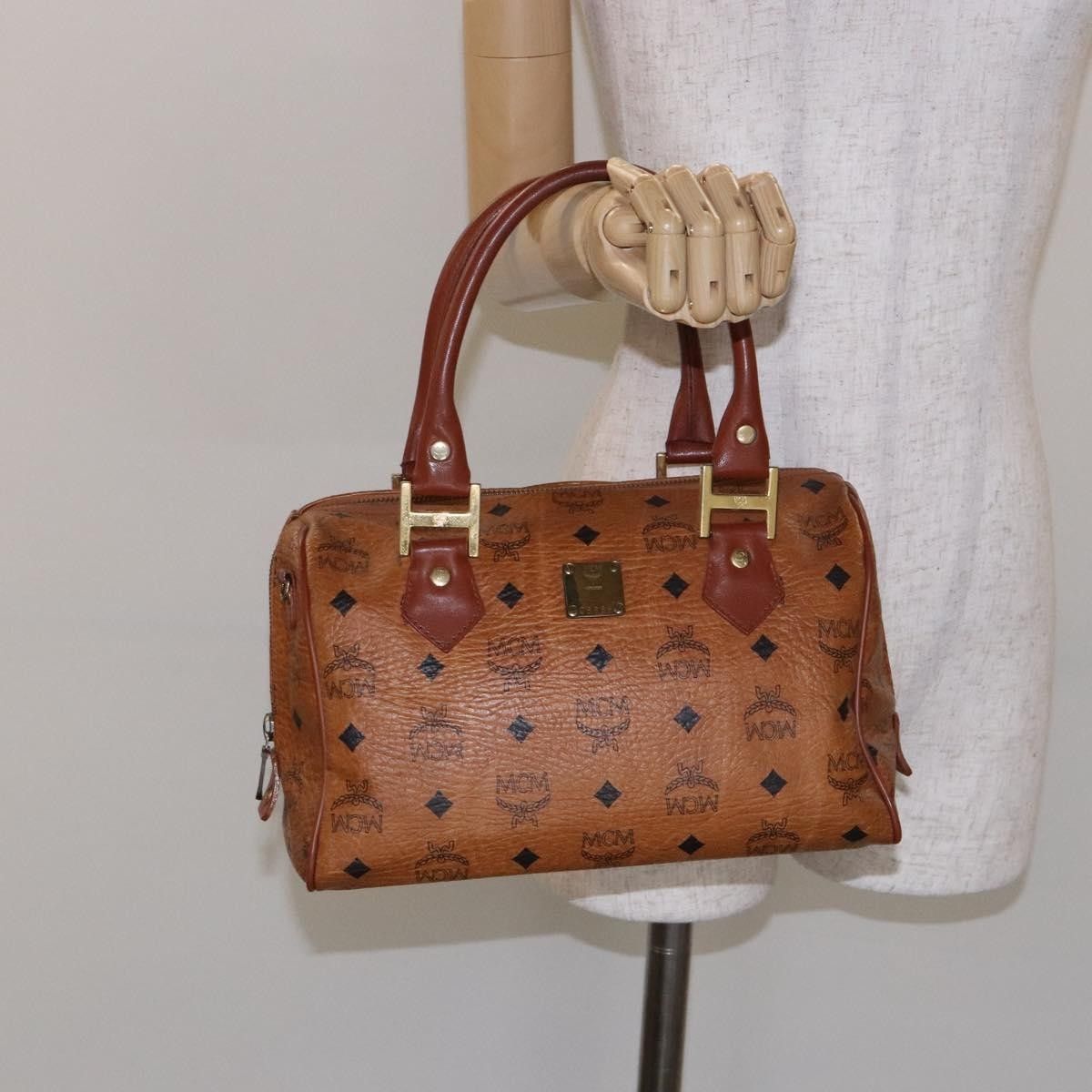 MCM MCM Visetos logogramme Handbag Canvas and Leather Size ONE SIZE - 14 Thumbnail