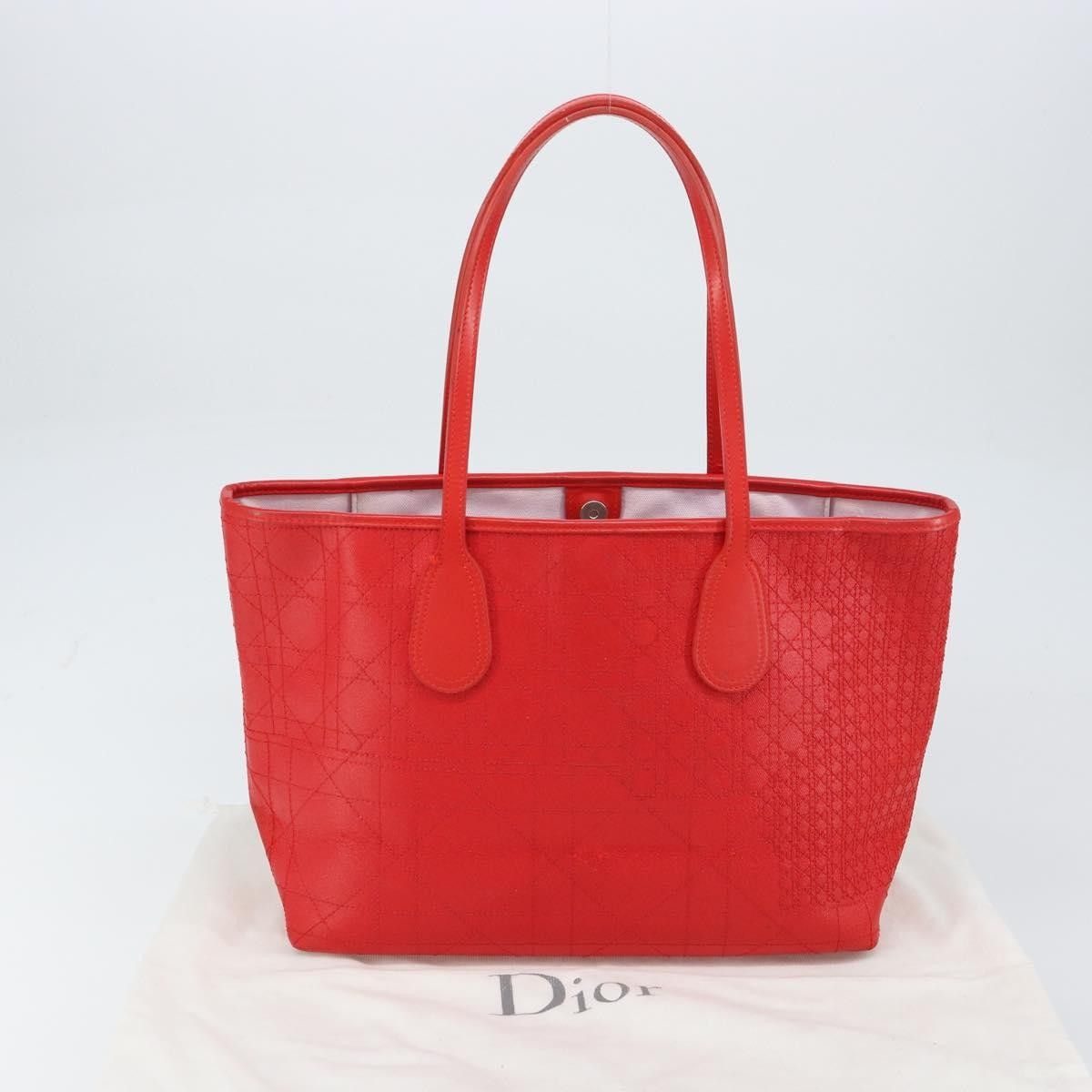 Dior Christian Dior Panarea Tote Printed Cannage Quilt Canvas Size ONE SIZE - 14 Thumbnail