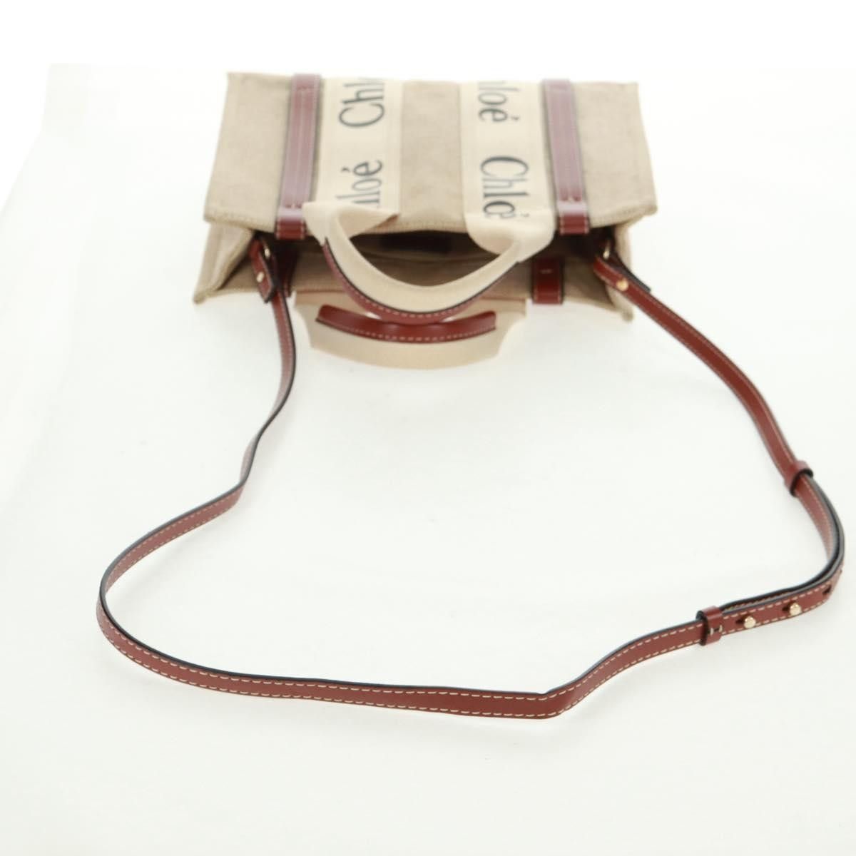 Chloe Chloe Woody Convertible Tote Canvas with Leather Size ONE SIZE - 18 Thumbnail