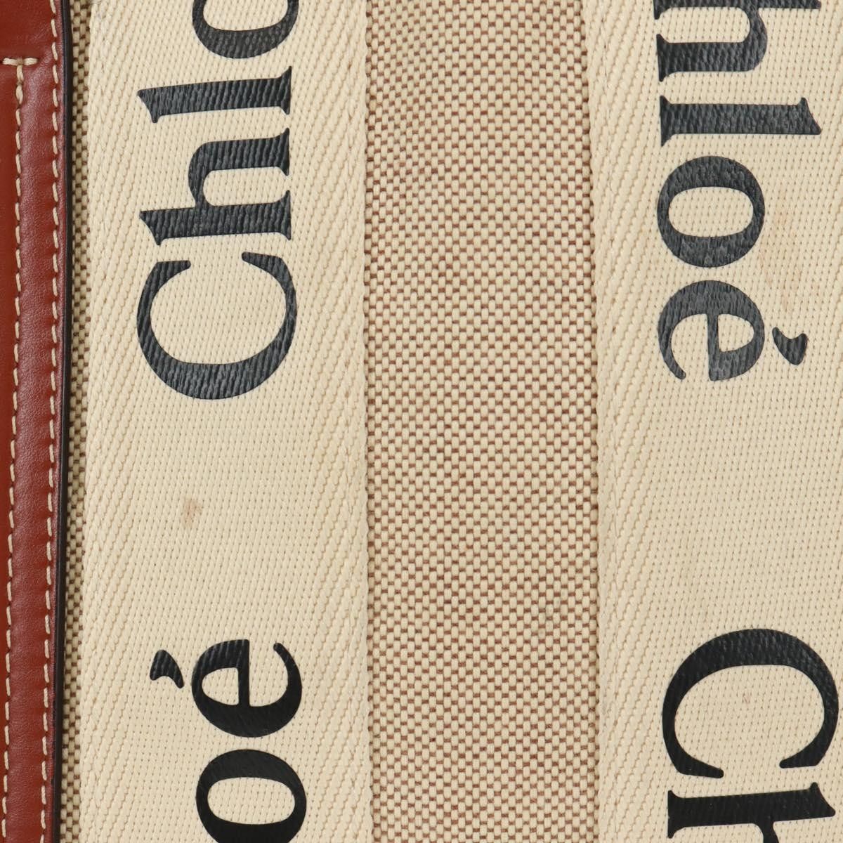 Chloe Chloe Woody Convertible Tote Canvas with Leather Size ONE SIZE - 19 Thumbnail