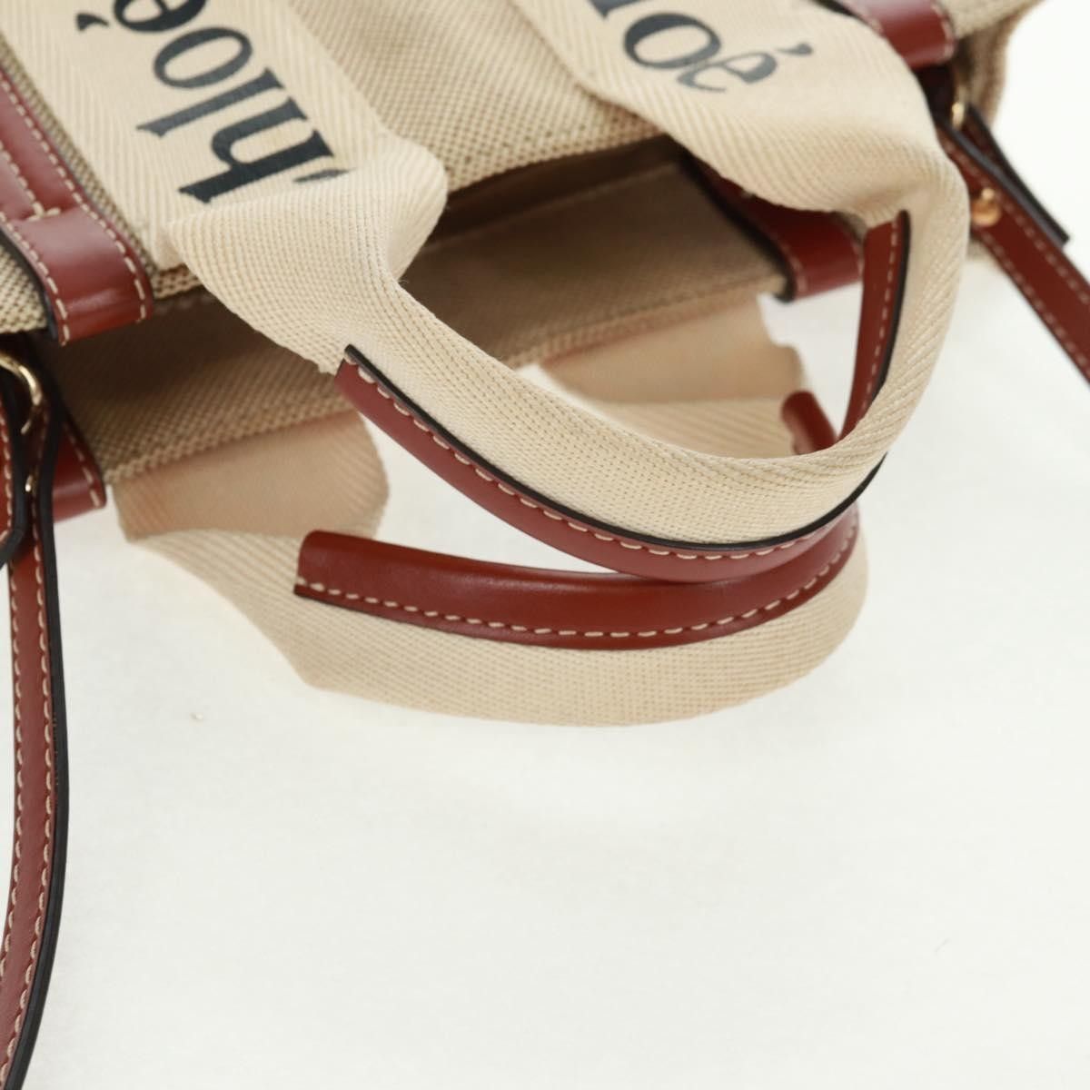 Chloe Chloe Woody Convertible Tote Canvas with Leather Size ONE SIZE - 8 Thumbnail