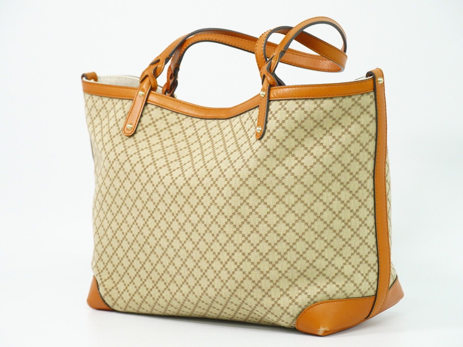 Gucci Gucci Craft Tote Diamante Canvas with Leather Size ONE SIZE - 2 Thumbnail