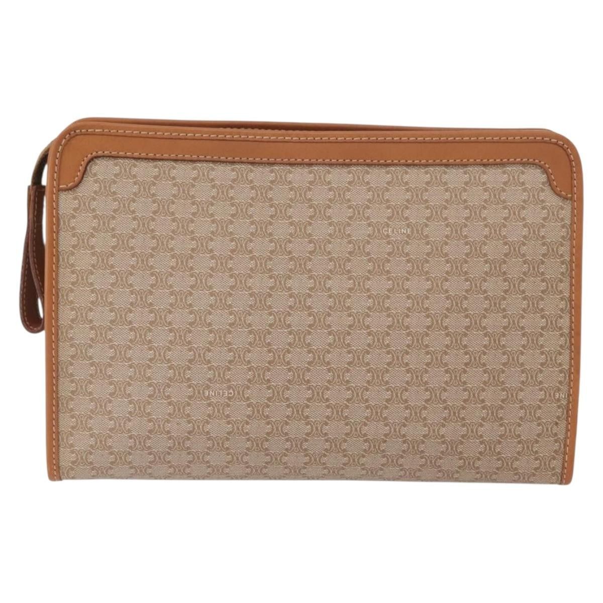 Celine Celine Macadam Pochette Canvas and Leather Size ONE SIZE - 2 Thumbnail