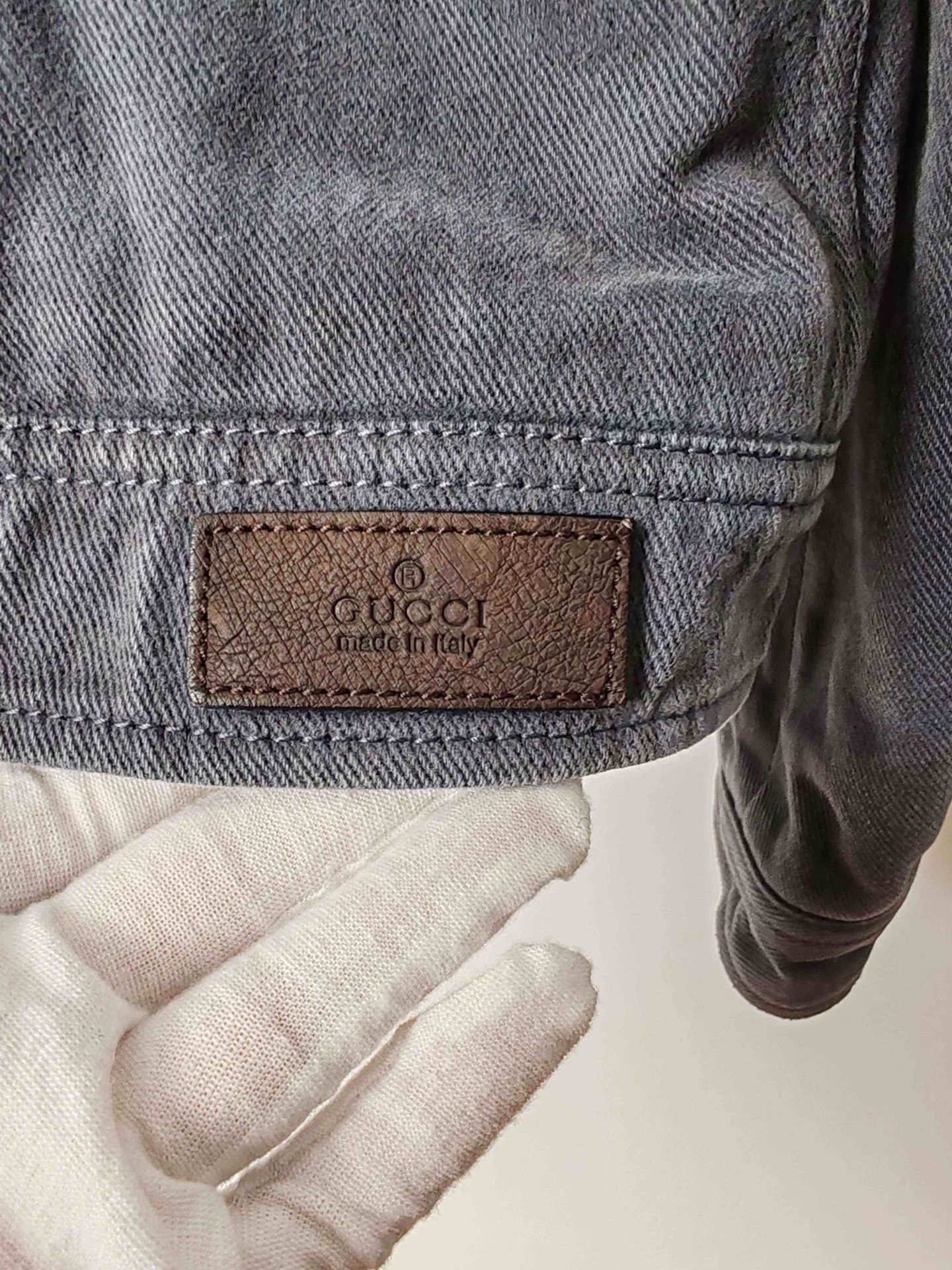 Gucci Gucci Shearling Collar Denim Jacket Size M Size US M / EU 48-50 / 2 - 5 Thumbnail