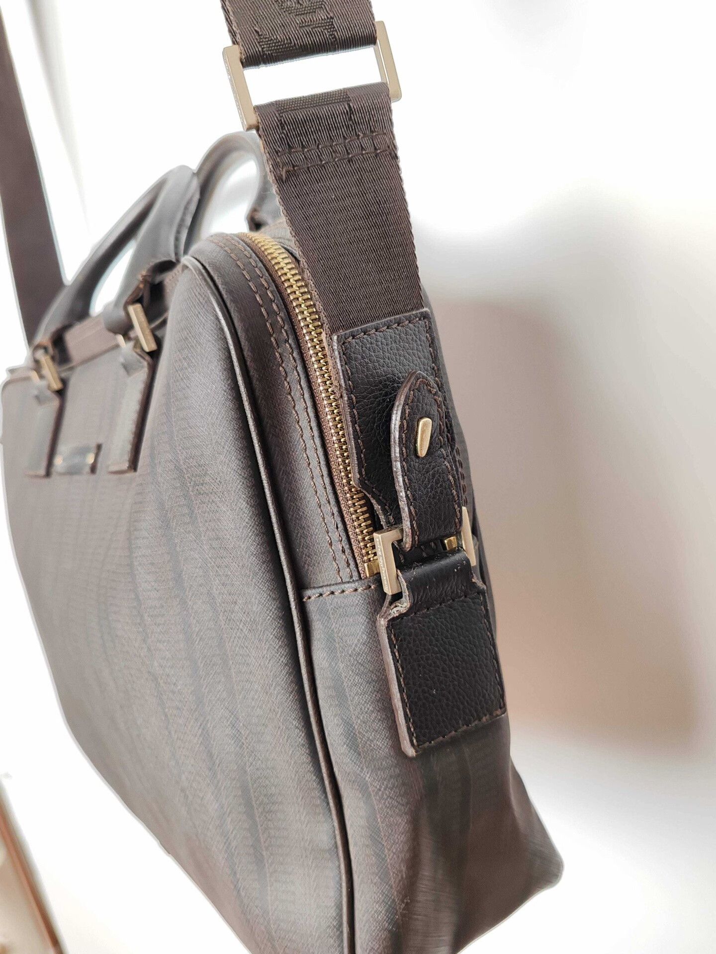 Z Zegna Zegna Striped Briefcase One Size Size ONE SIZE - 5 Thumbnail