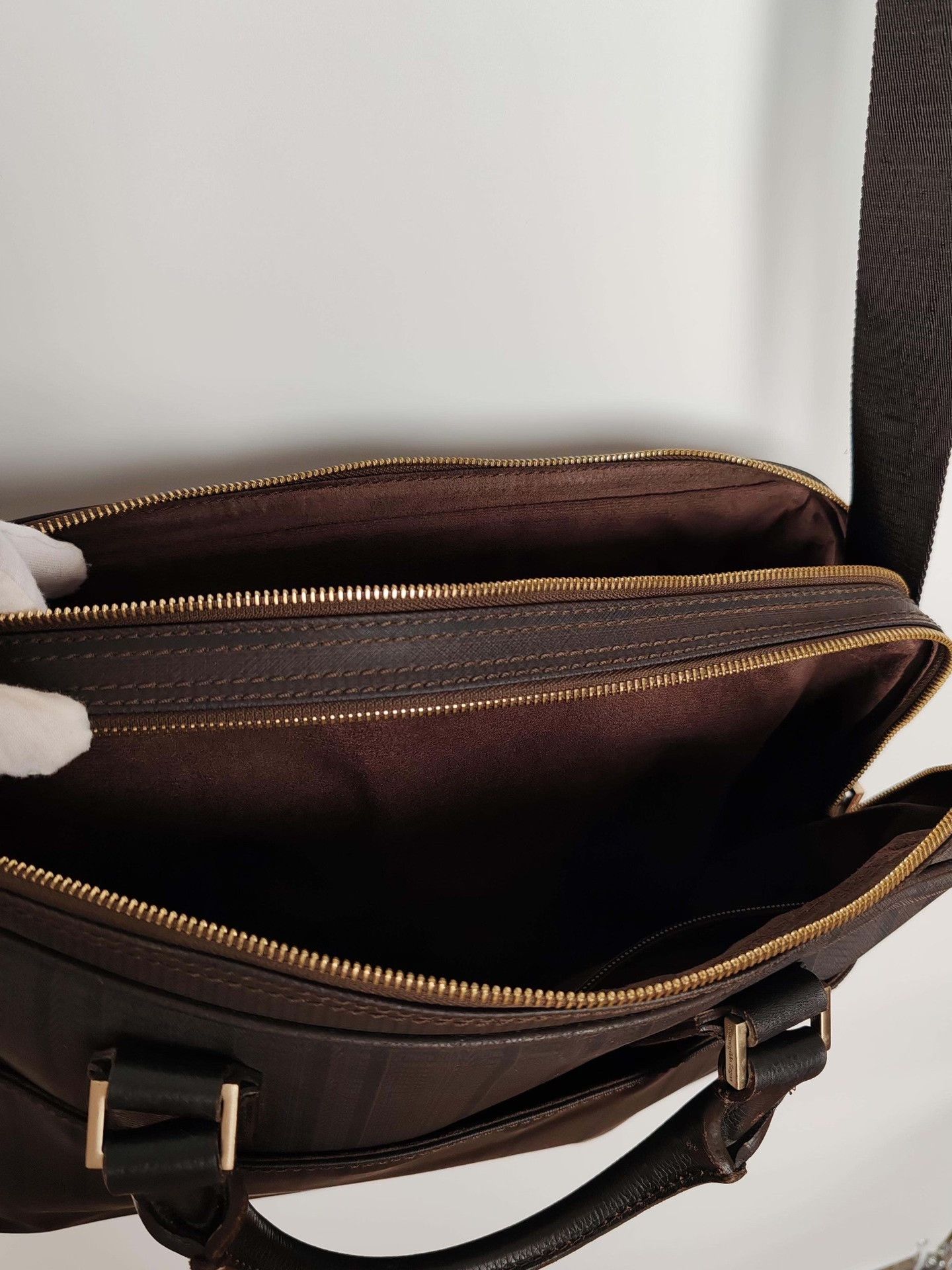 Z Zegna Zegna Striped Briefcase One Size Size ONE SIZE - 9 Thumbnail