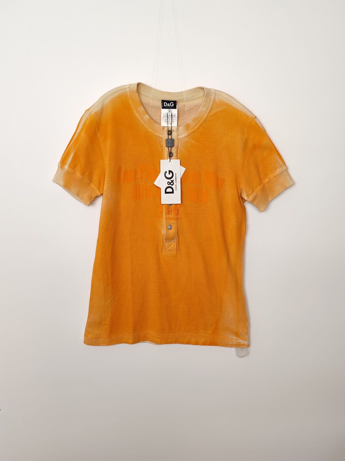 Dolce & Gabbana Dolce & Gabbana Orange Polo Shirt Size L Size US L / EU 52-54 / 3 - 2 Thumbnail