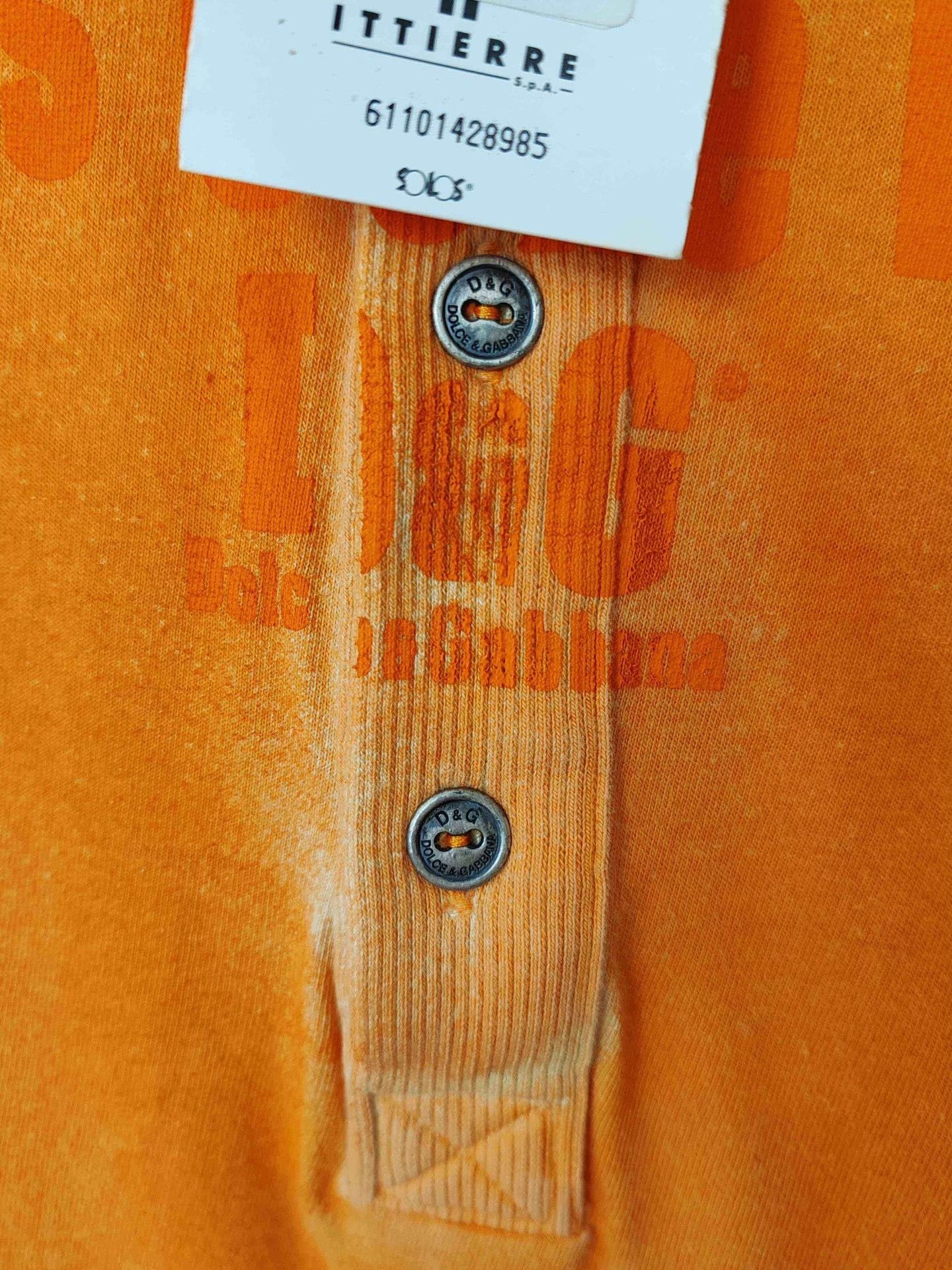 Dolce & Gabbana Dolce & Gabbana Orange Polo Shirt Size L Size US L / EU 52-54 / 3 - 6 Thumbnail