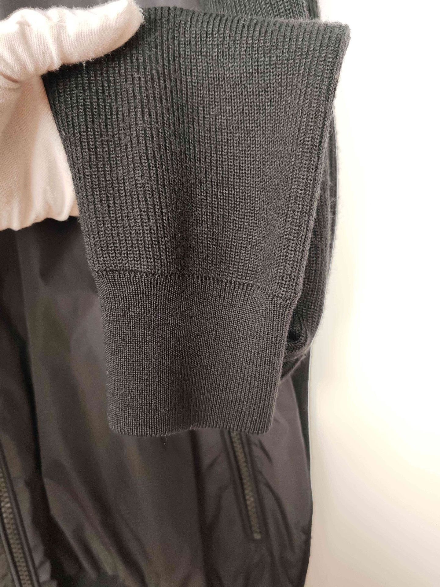 Moncler Moncler Nylon Front Knit Cardigan Size M Size US M / EU 48-50 / 2 - 7 Thumbnail