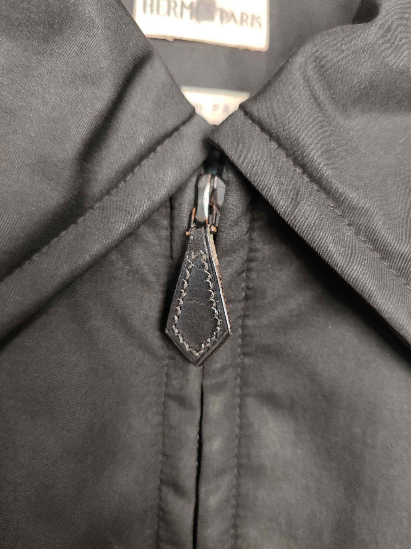 Hermes Hermes Leather Trim Zip Jacket Size L Size US L / EU 52-54 / 3 - 5 Thumbnail
