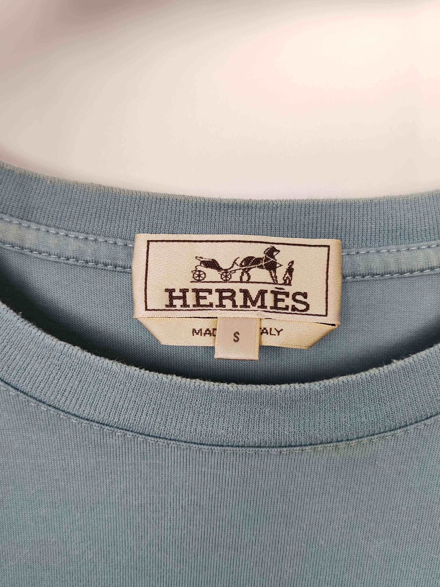 Hermes Hermès Logo Patch Cotton T-Shirt Size S Size US S / EU 44-46 / 1 - 4 Thumbnail