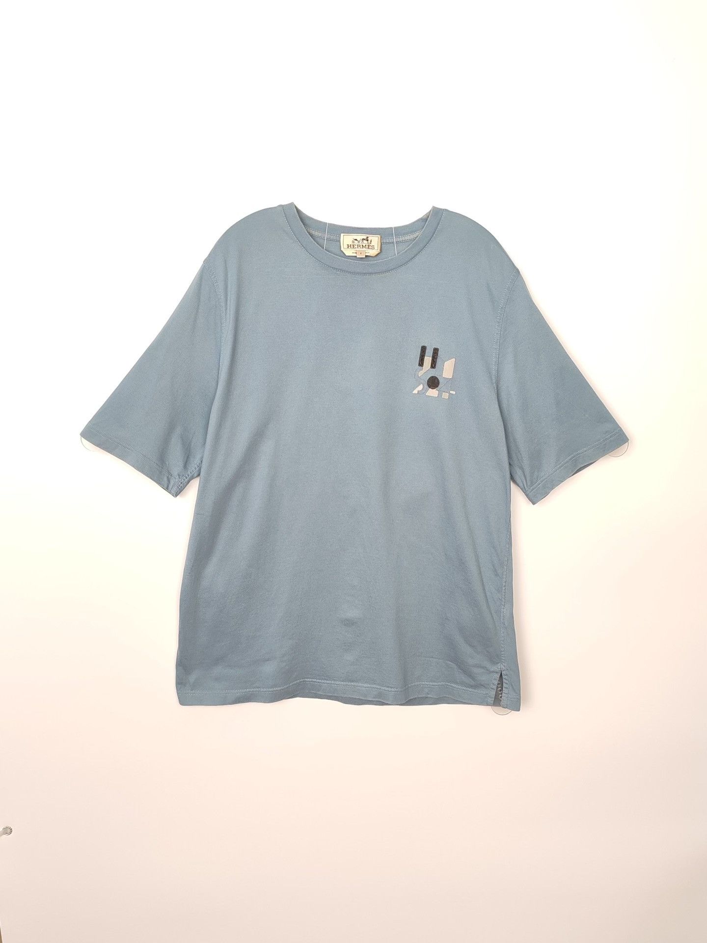 Hermes Hermès Logo Patch Cotton T-Shirt Size S Size US S / EU 44-46 / 1 - 2 Thumbnail