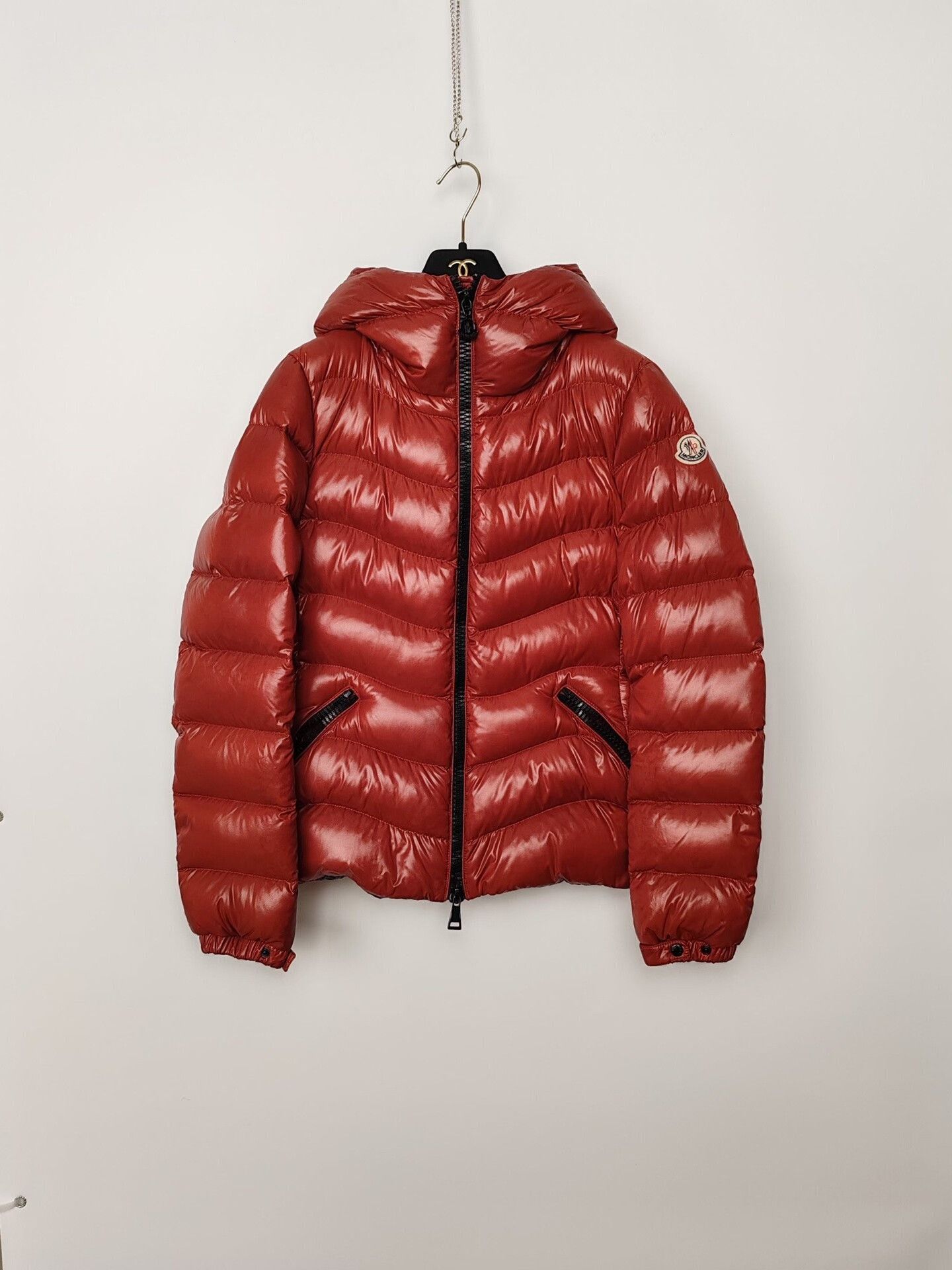 Moncler Moncler Red Down Jacket Size M Size M / US 6-8 / IT 42-44 - 2 Thumbnail