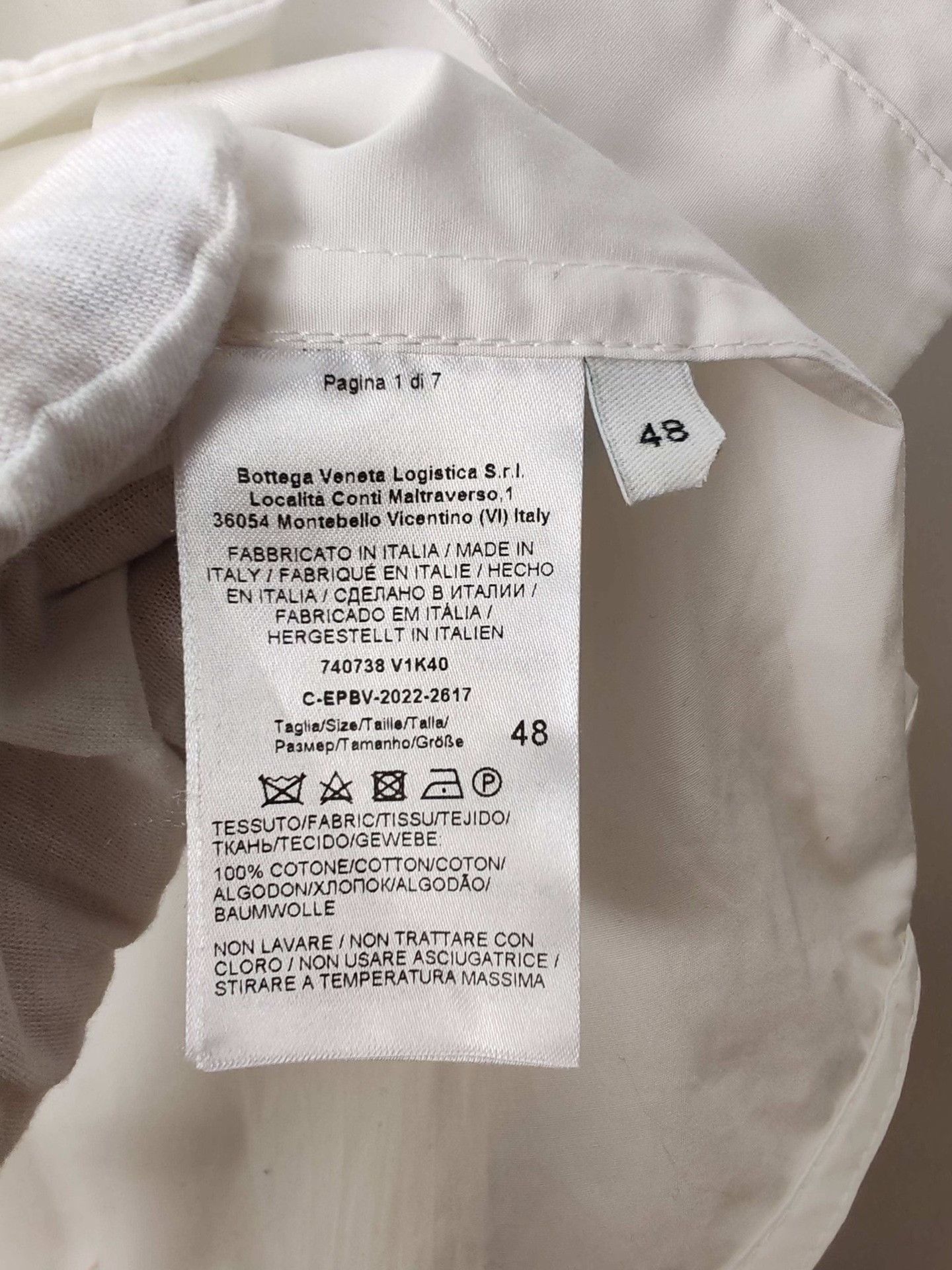 Bottega Veneta Bottega Veneta Cotton Poplin Shirt Size 48 Size US M / EU 48-50 / 2 - 8 Thumbnail