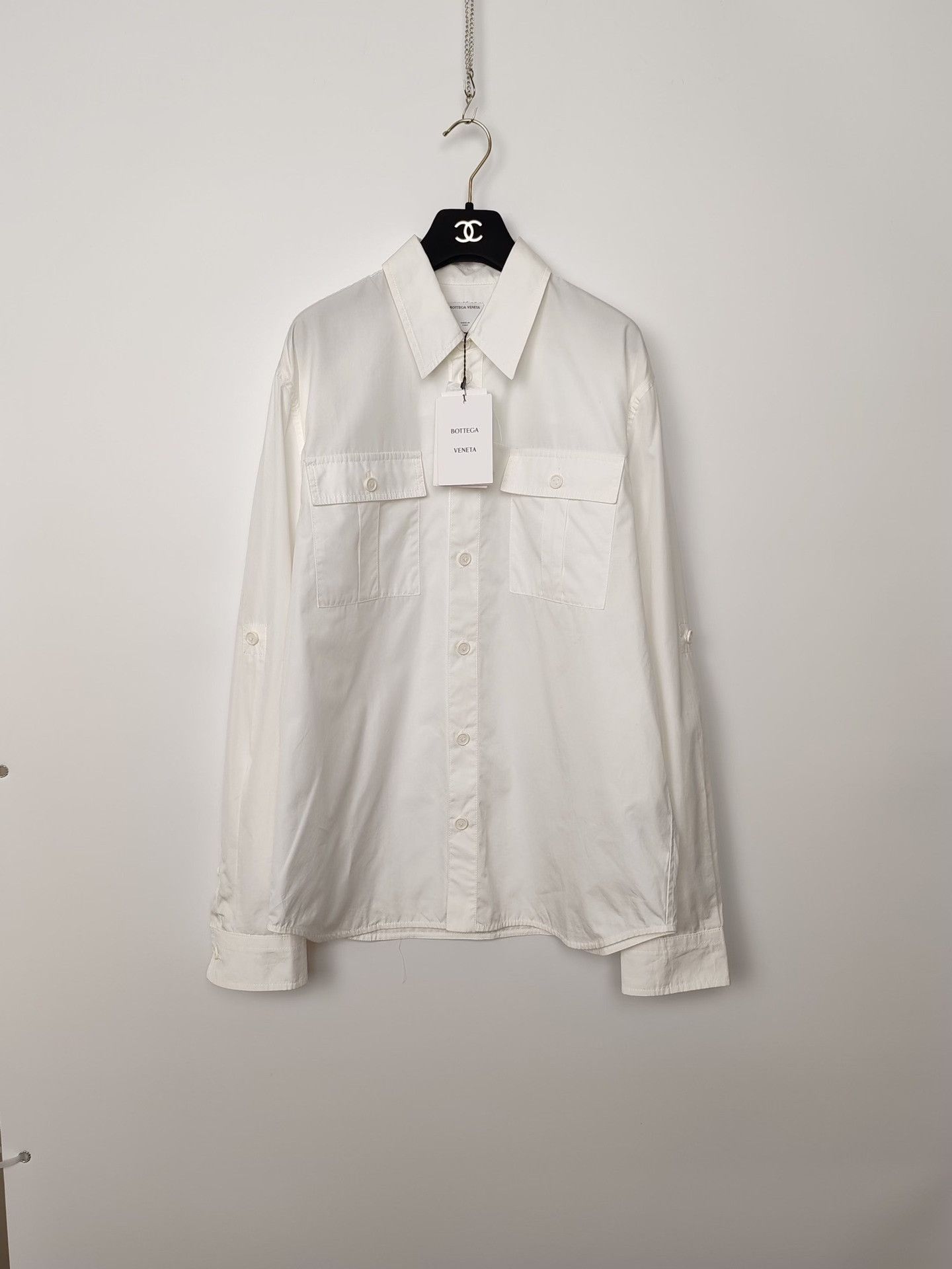 Bottega Veneta Bottega Veneta Cotton Poplin Shirt Size 48 Size US M / EU 48-50 / 2 - 2 Thumbnail