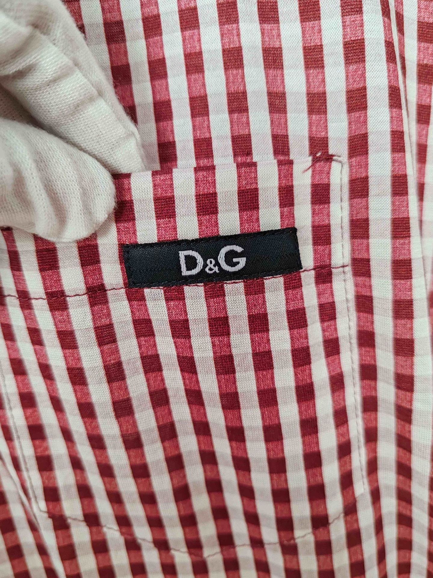 Dolce & Gabbana D&G Red Gingham Polo Shirt Size 48 Size US M / EU 48-50 / 2 - 6 Thumbnail