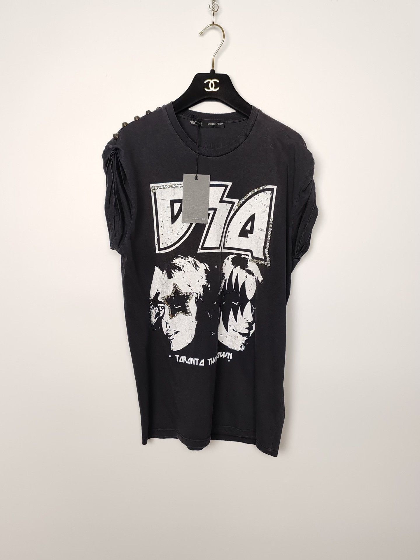 Dsquared2 Dsquared2 Rhinestone Graphic T-Shirt Size S Size US S / EU 44-46 / 1 - 2 Thumbnail