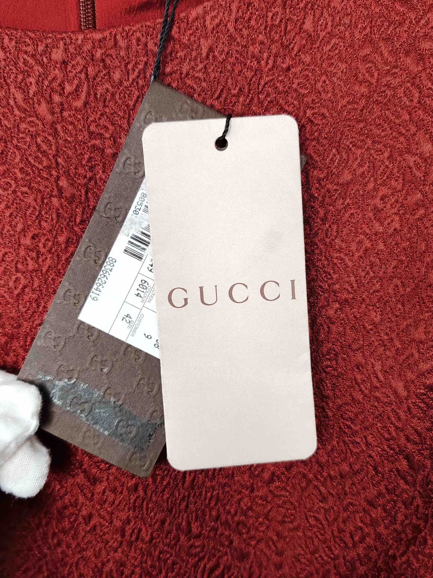 Gucci Gucci Red Wool Silk Bow Midi Dress Size 42 Size M / US 6-8 / IT 42-44 - 5 Thumbnail