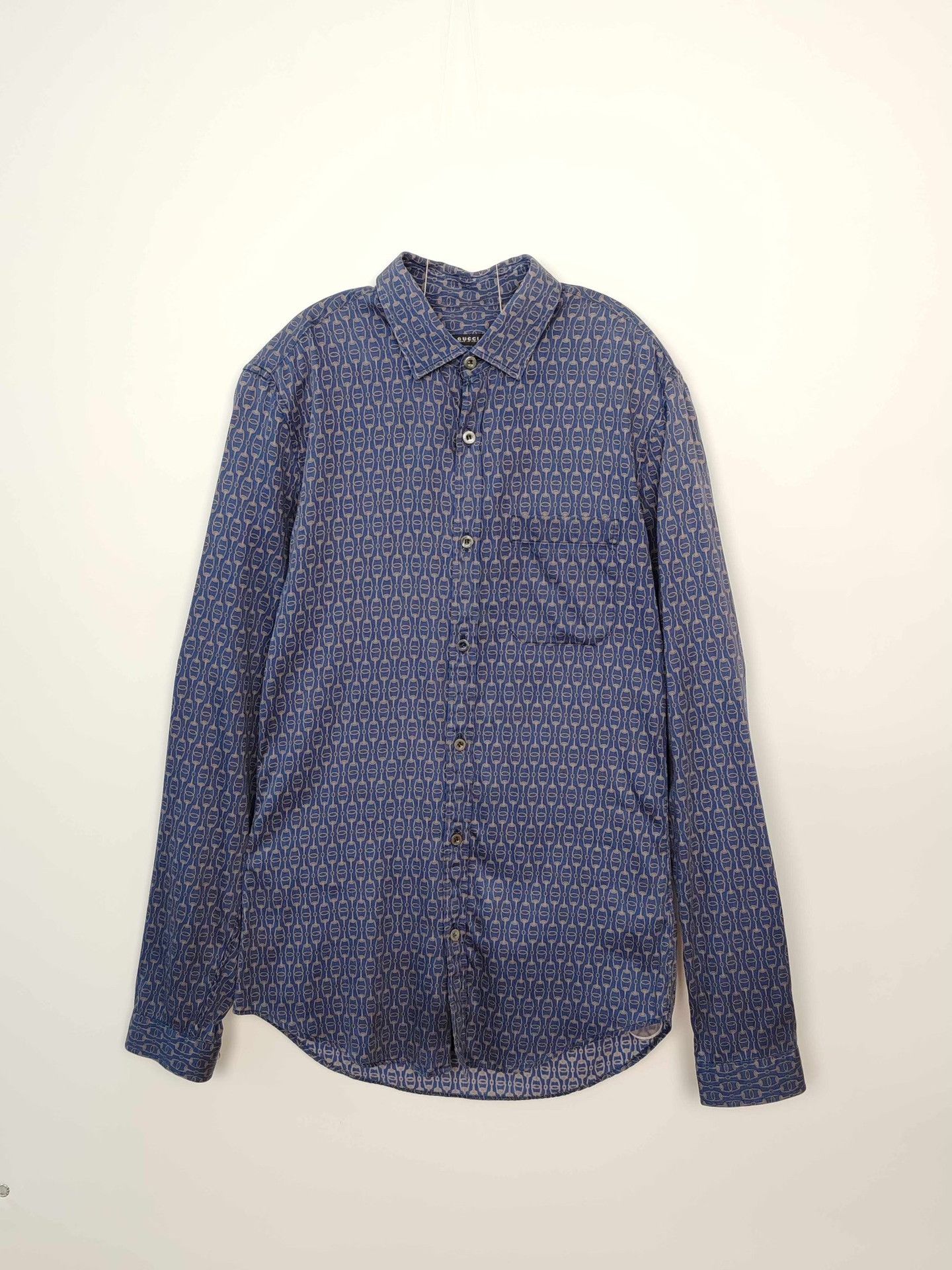 Gucci Gucci Monogram Print Button Up Shirt Size S Size US S / EU 44-46 / 1 - 2 Thumbnail