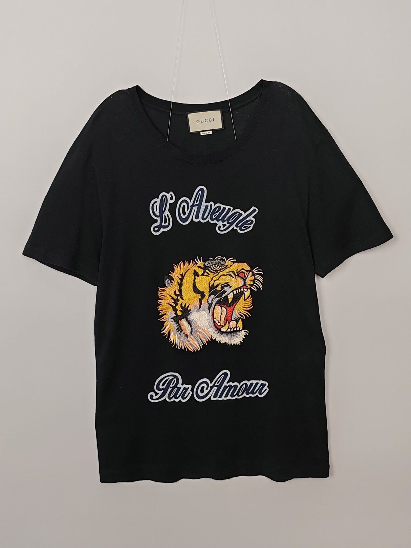 Gucci Gucci Tiger Embroidered T-Shirt Size M Size US M / EU 48-50 / 2 - 2 Thumbnail