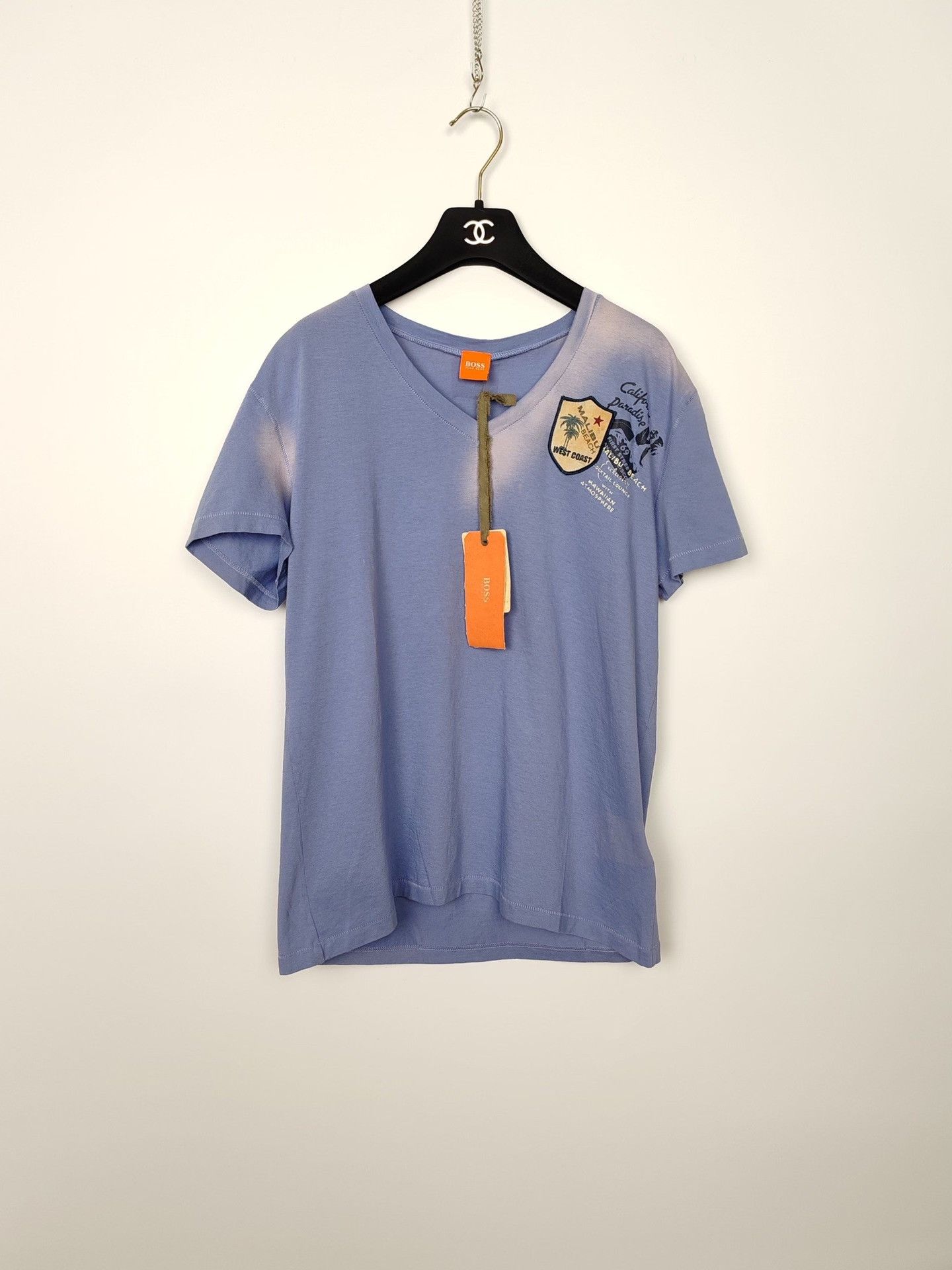 Hugo Boss Boss Graphic V-Neck T-Shirt Size M Size US M / EU 48-50 / 2 - 2 Thumbnail