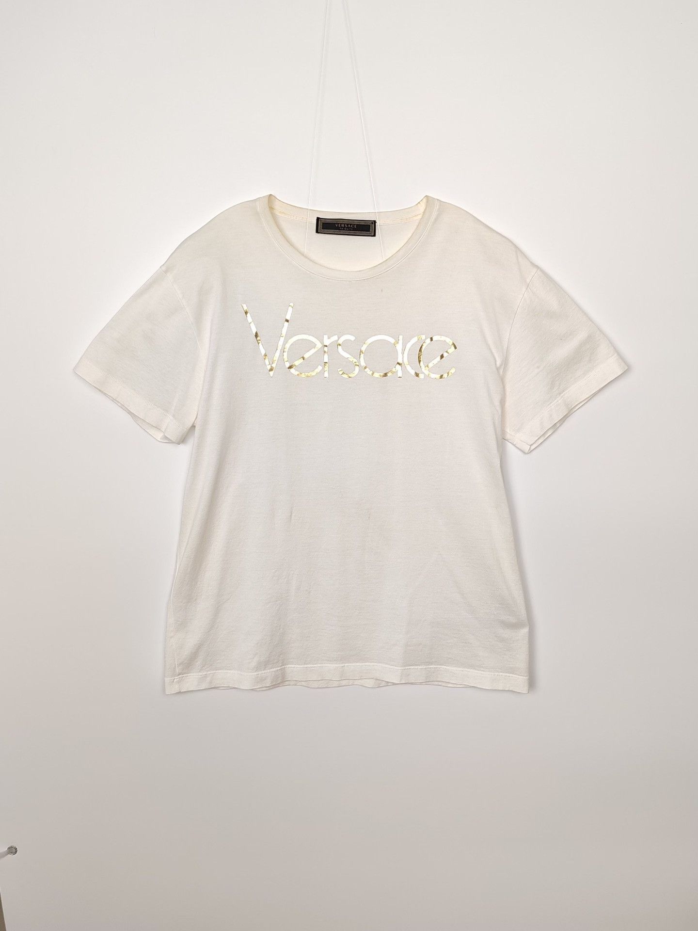 Versace Versace Logo Tribute T-Shirt Size 38 Size XS / US 0-2 / IT 36-38 - 2 Thumbnail