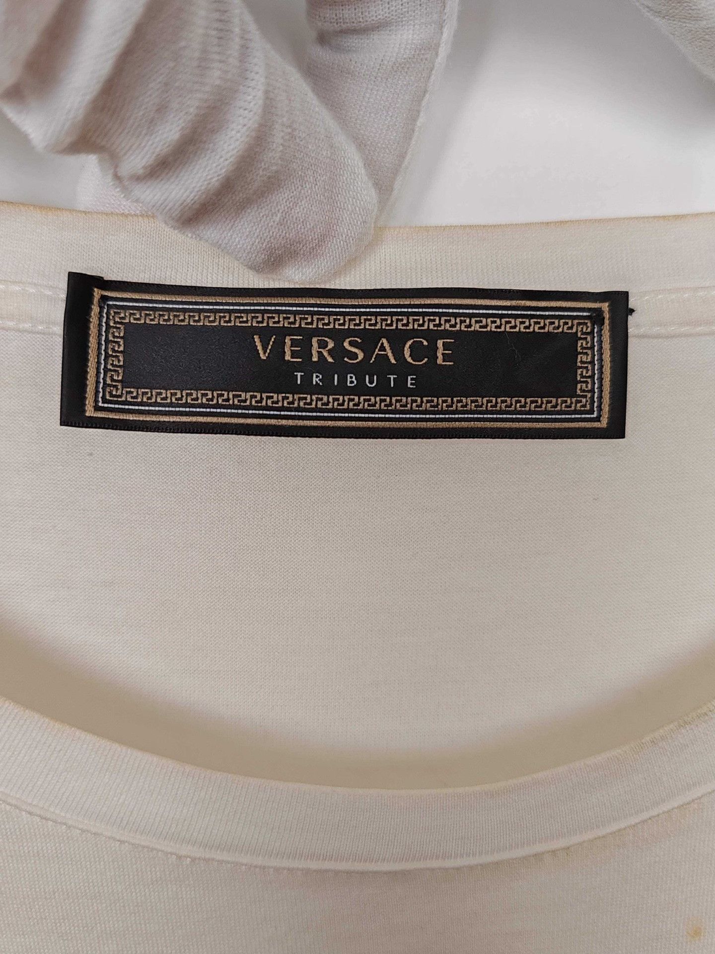 Versace Versace Logo Tribute T-Shirt Size 38 Size XS / US 0-2 / IT 36-38 - 4 Thumbnail
