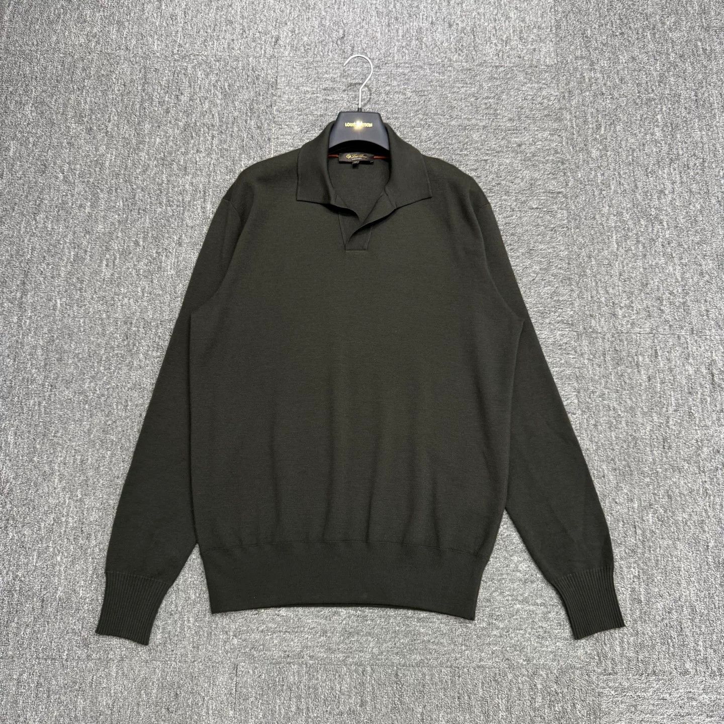 Loro Piana Loro Piana Virgin Wool Knitted Polo Size M Size US M / EU 48-50 / 2 - 2 Thumbnail