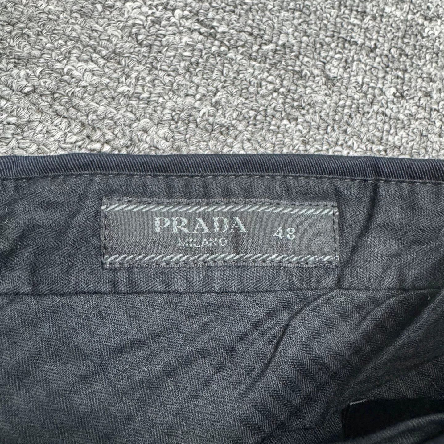 Prada Prada Solid Cotton Blend Casual Pants Size 32 Size US 32 / EU 48 - 3 Thumbnail