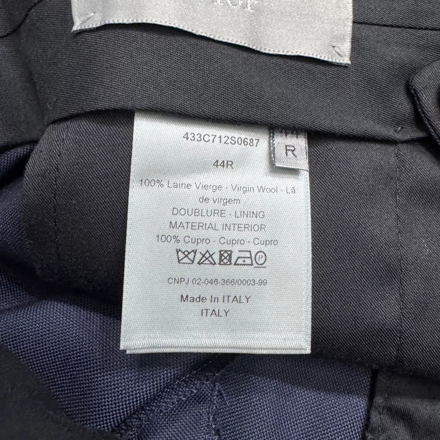 Dior Dior Virgin Wool Formal Trousers Size 34R Size 34R - 4 Thumbnail