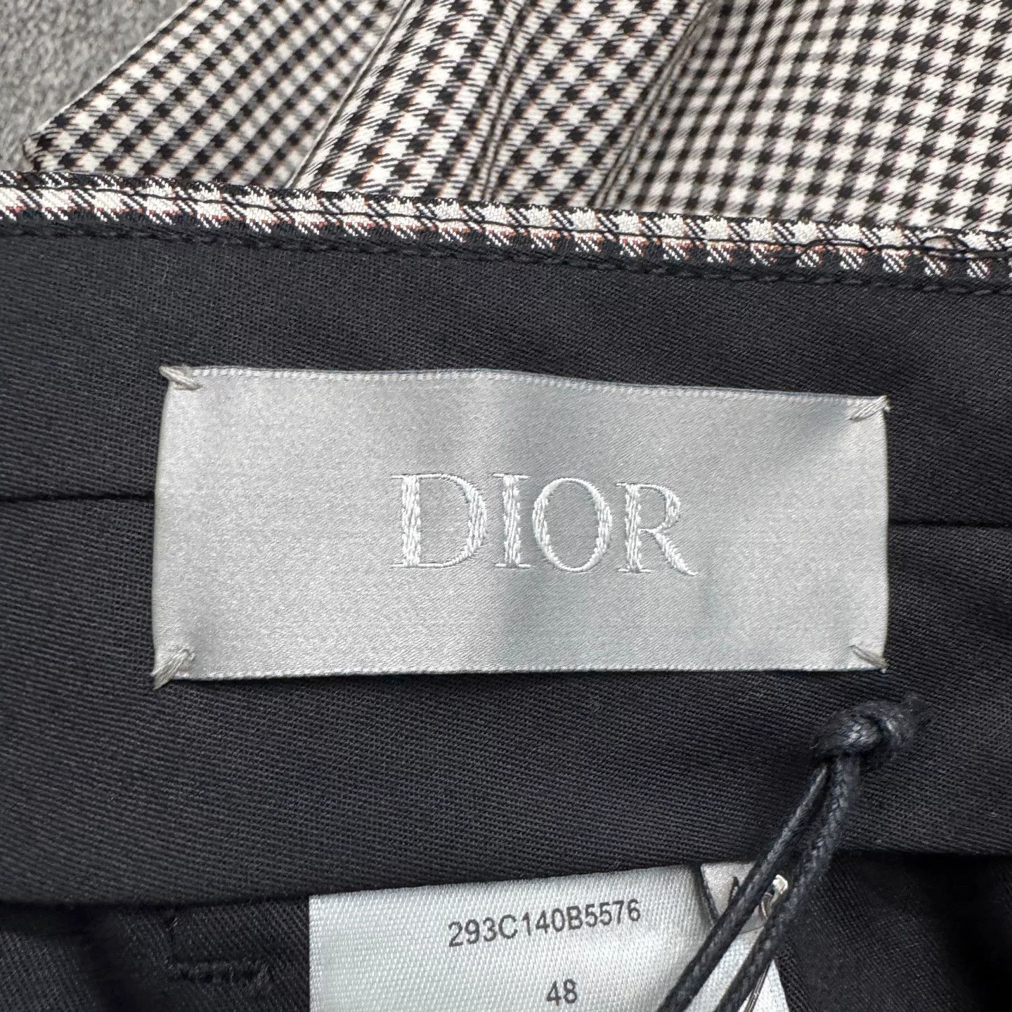 Dior Dior Check Wool Trousers Size 32 Size US 32 / EU 48 - 3 Thumbnail