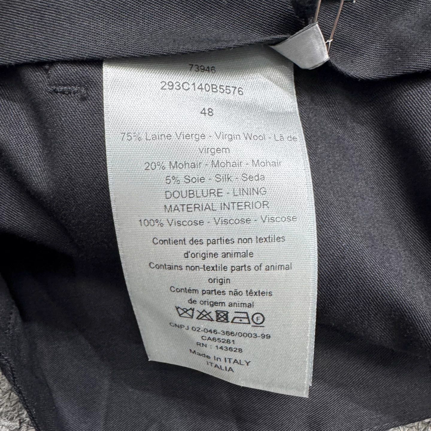 Dior Dior Check Wool Trousers Size 32 Size US 32 / EU 48 - 4 Thumbnail