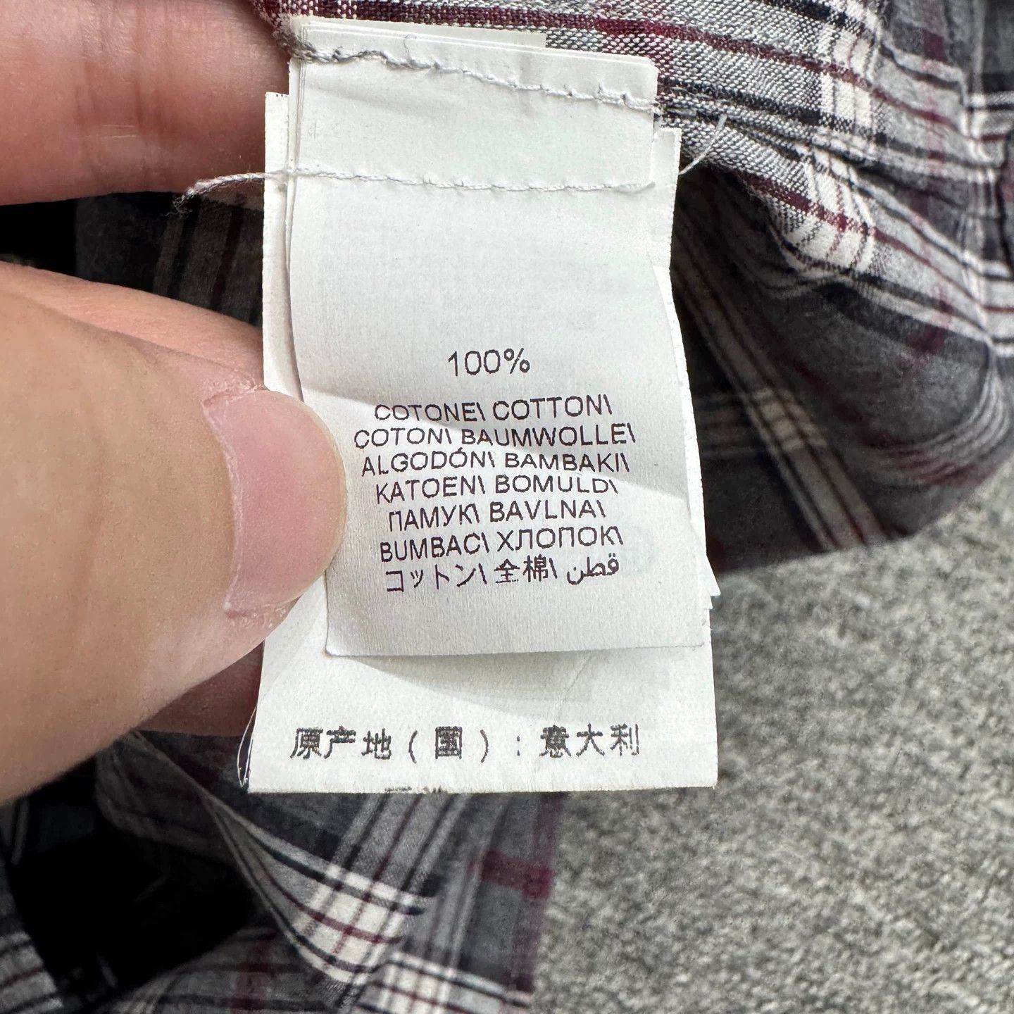 Brunello Cucinelli Brunello Cucinelli Plaid Button Up Shirt Size XL Size US XL / EU 56 / 4 - 4 Thumbnail